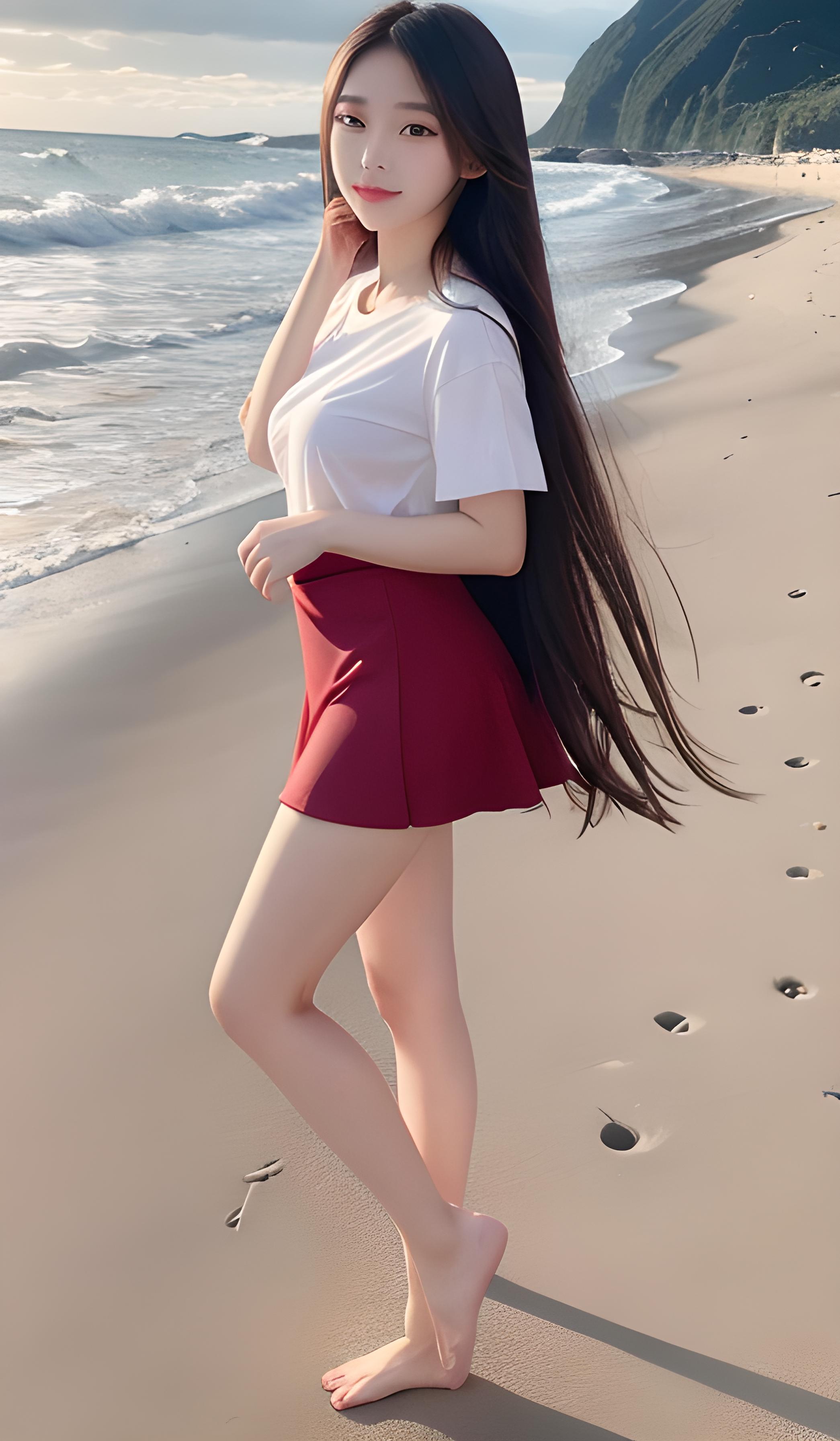 海边女孩