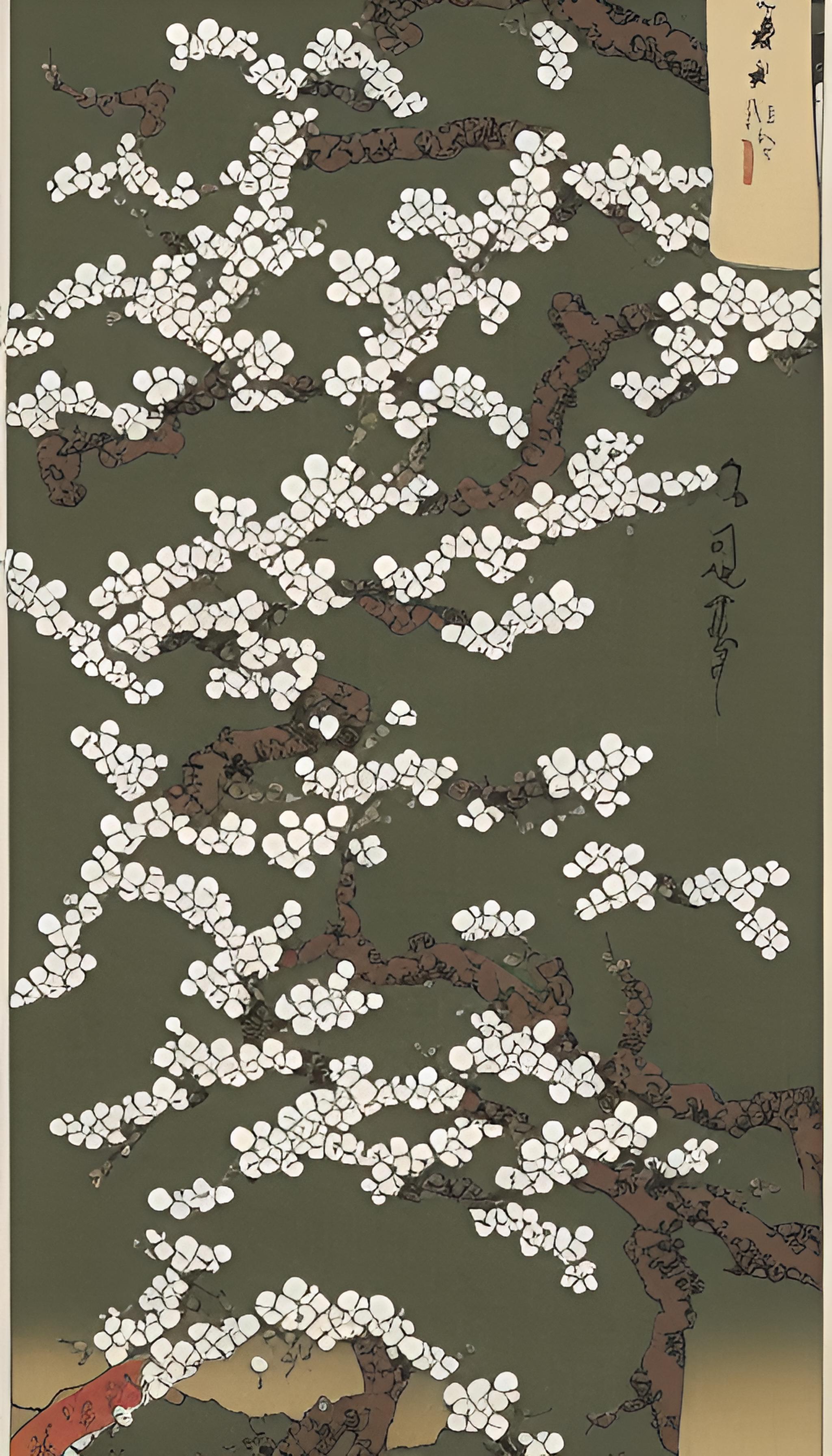 Plum flowers 