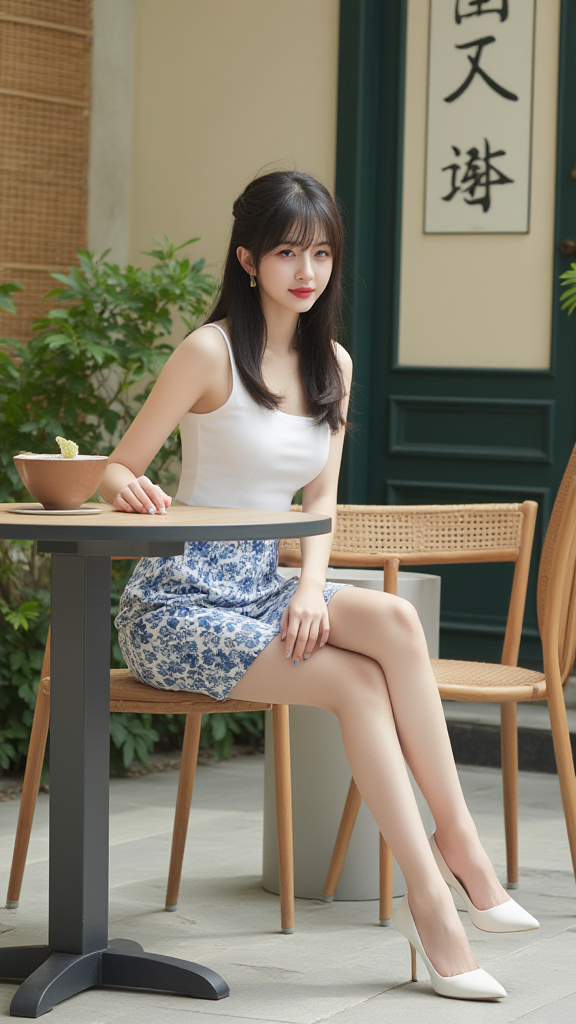 碎花裙女孩
