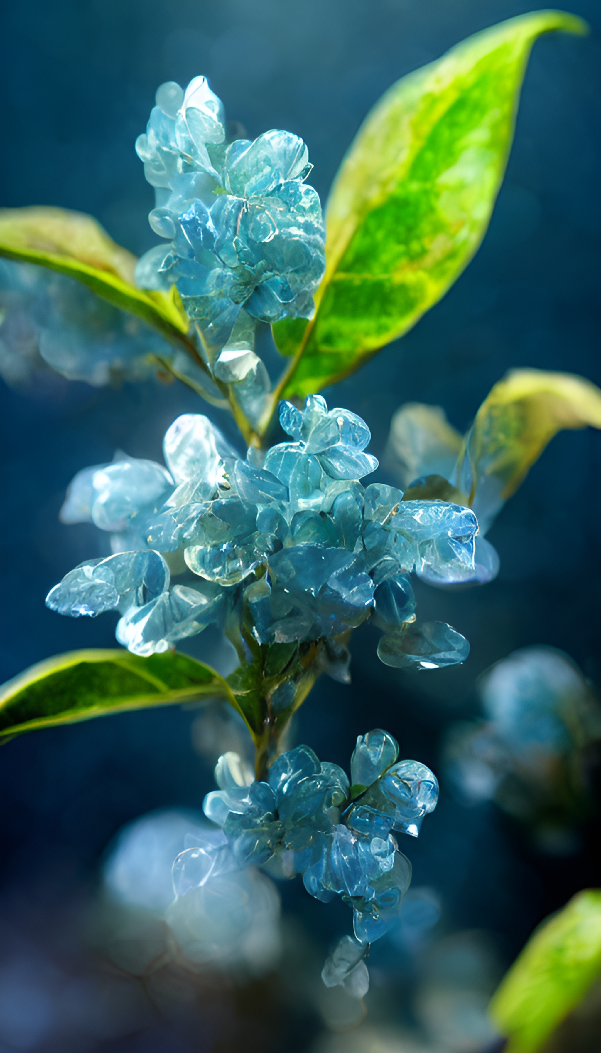蓝色桂花