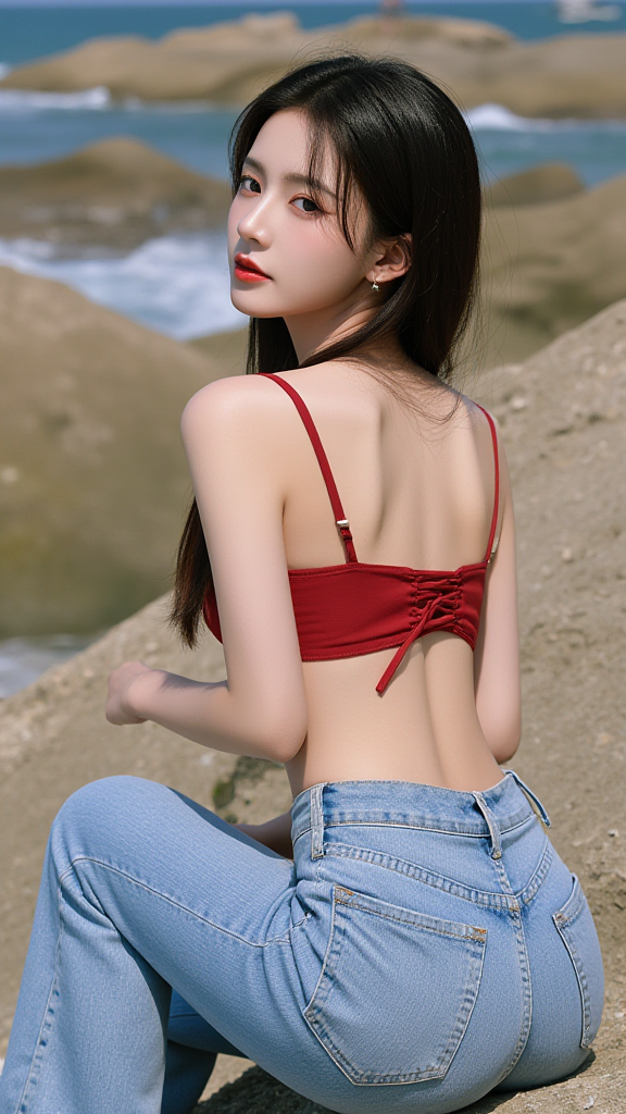 牛仔裤女孩