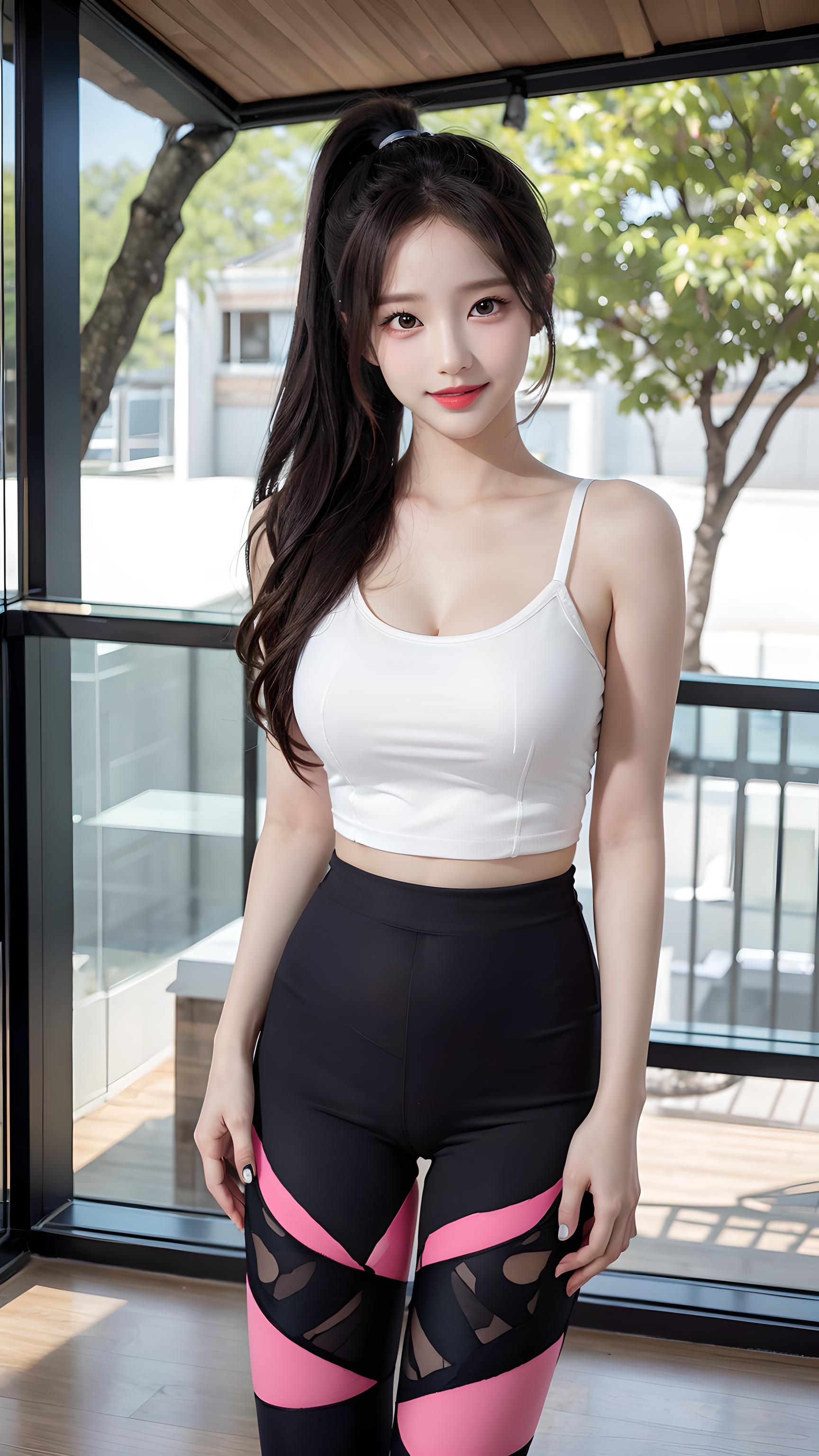 瑜伽服美女