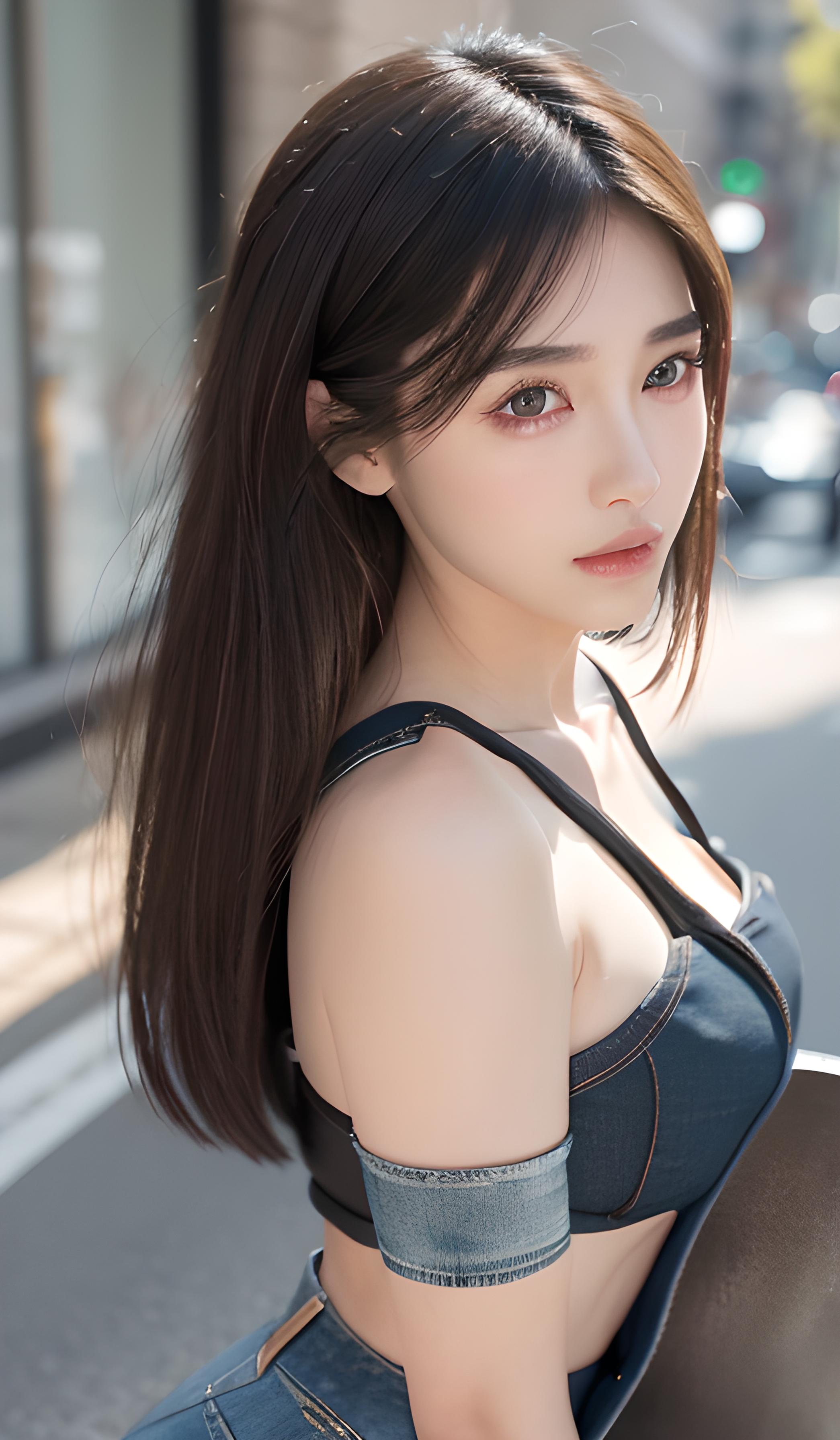 牛仔短裤美女