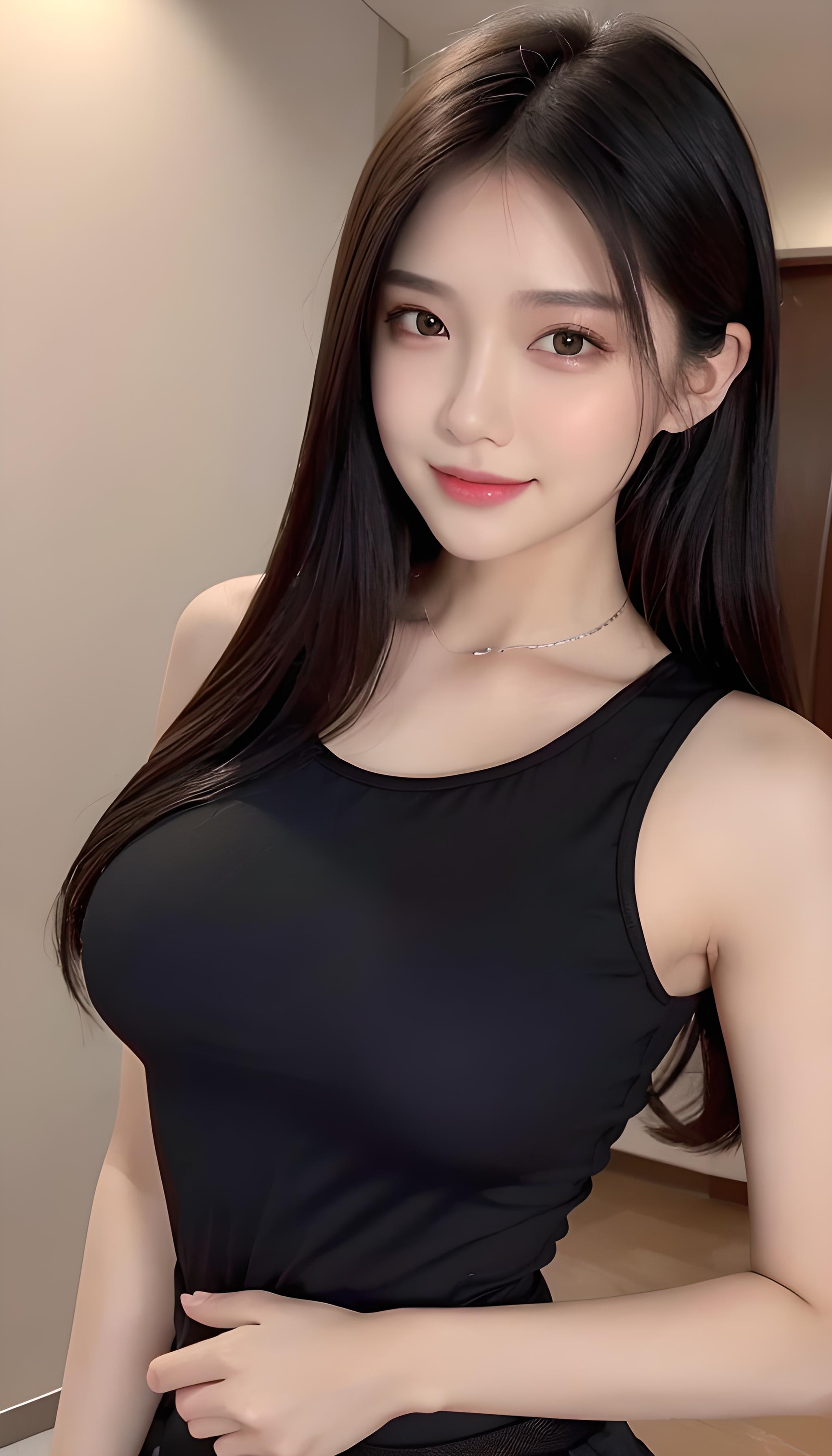 黑色系美女