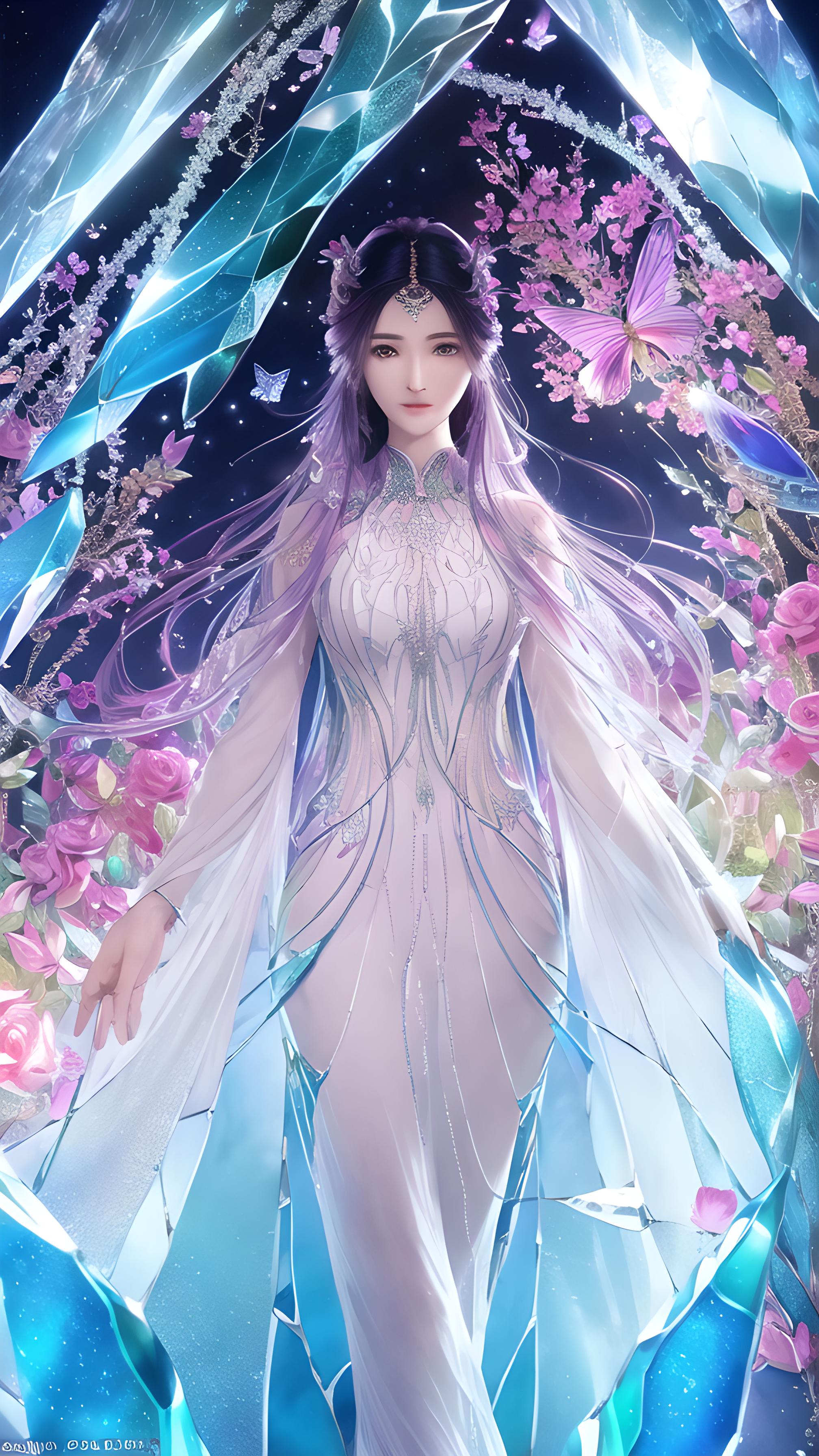 水晶里的少女