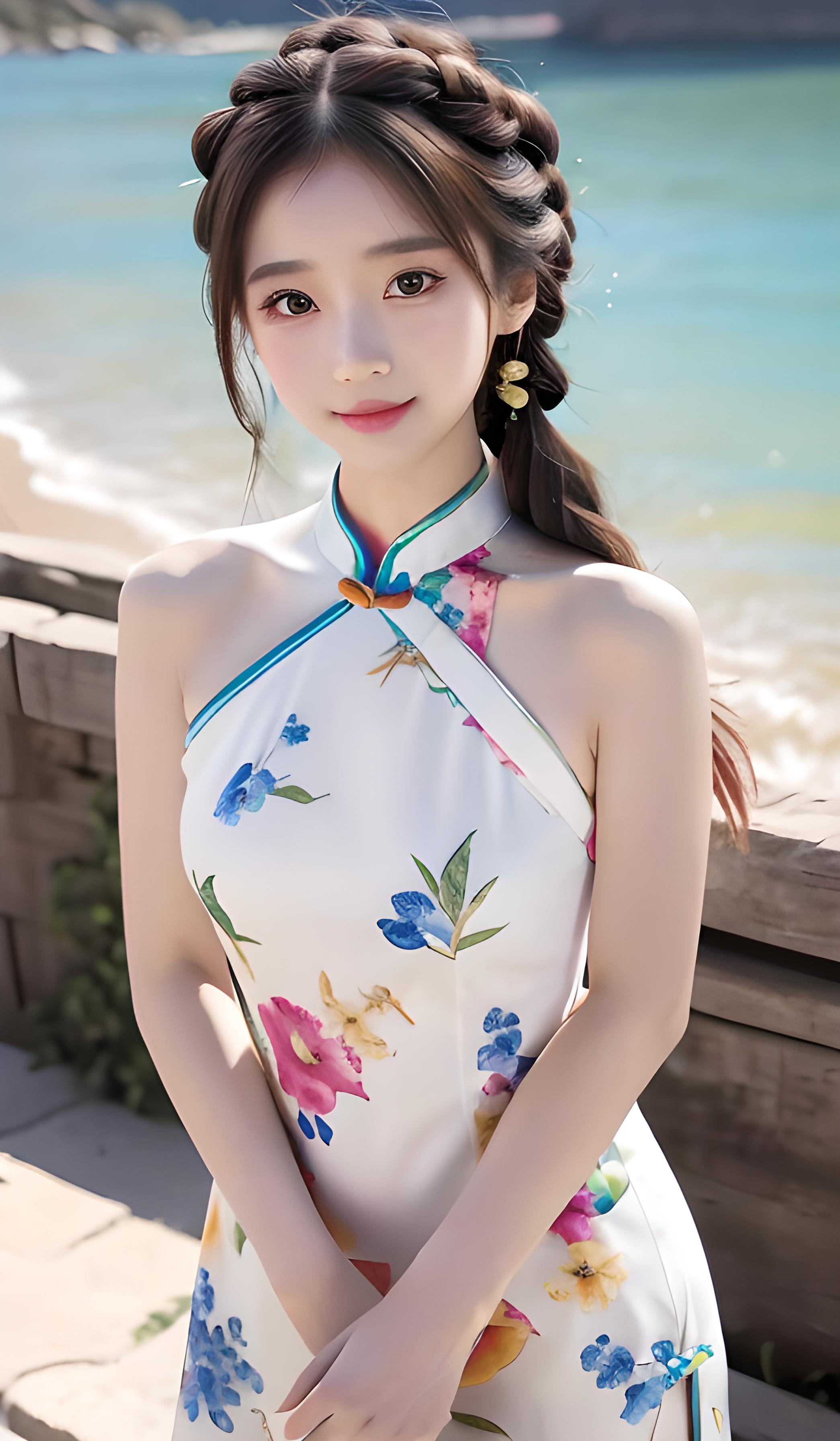 海边美女