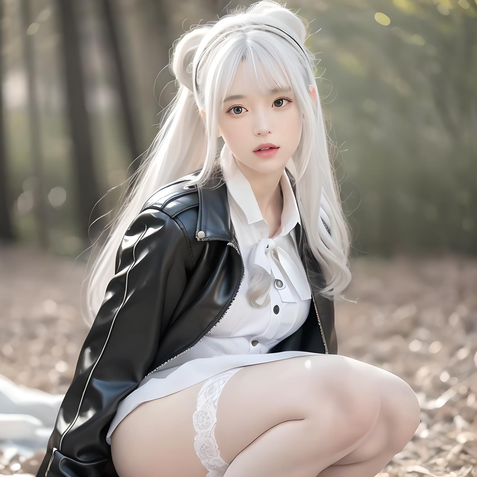 白发美少女