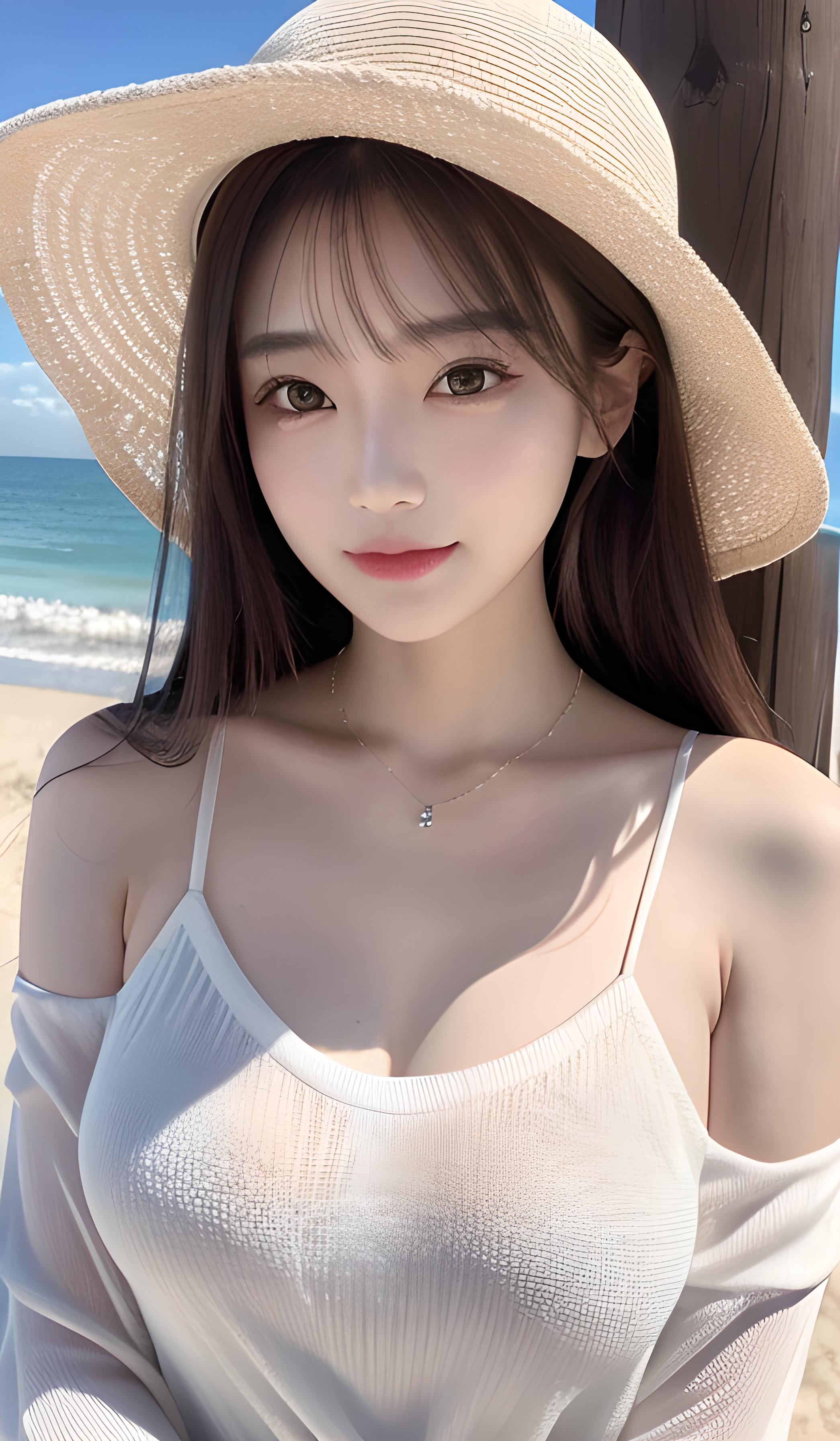 海边美女