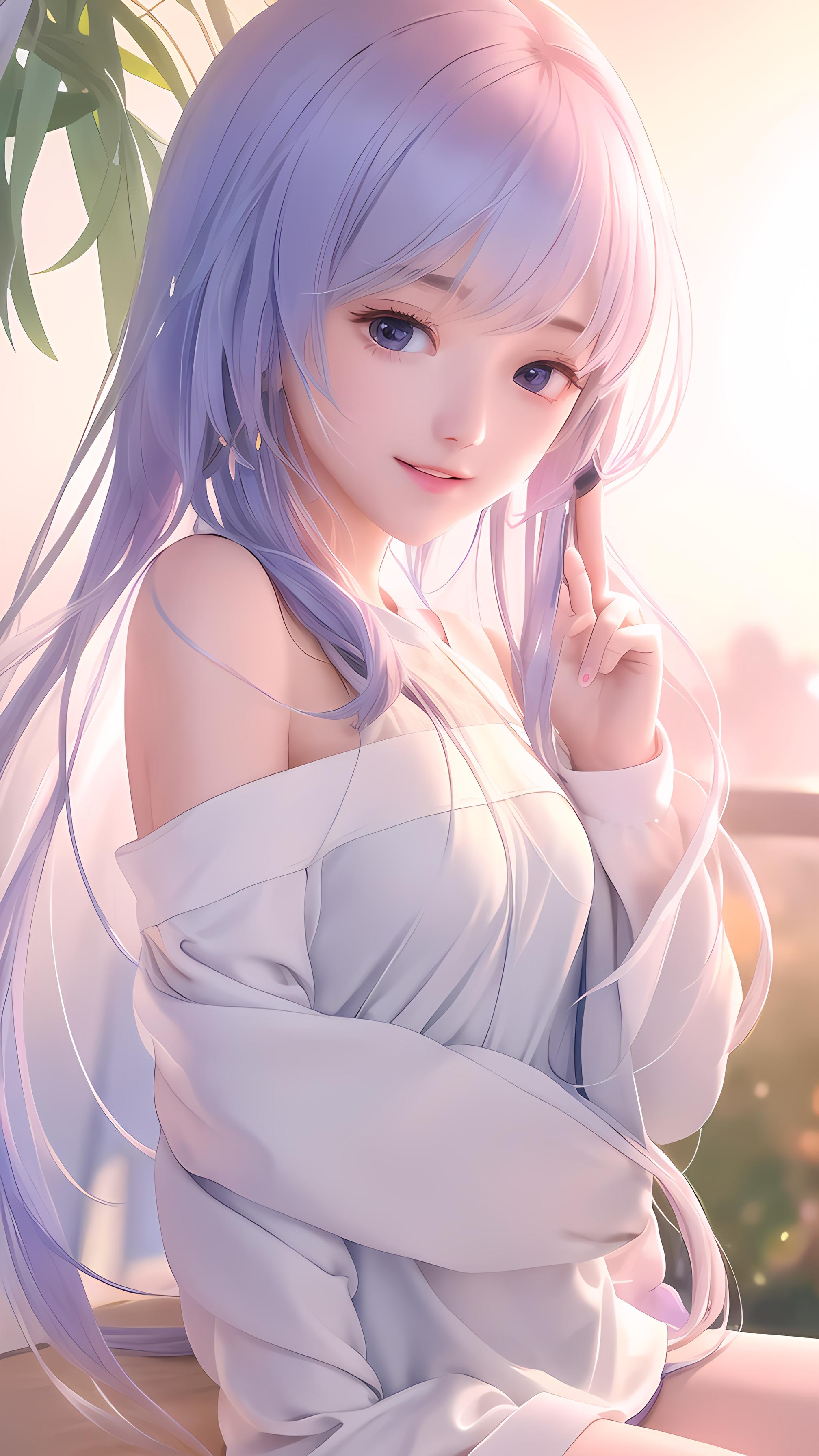 清晨美女