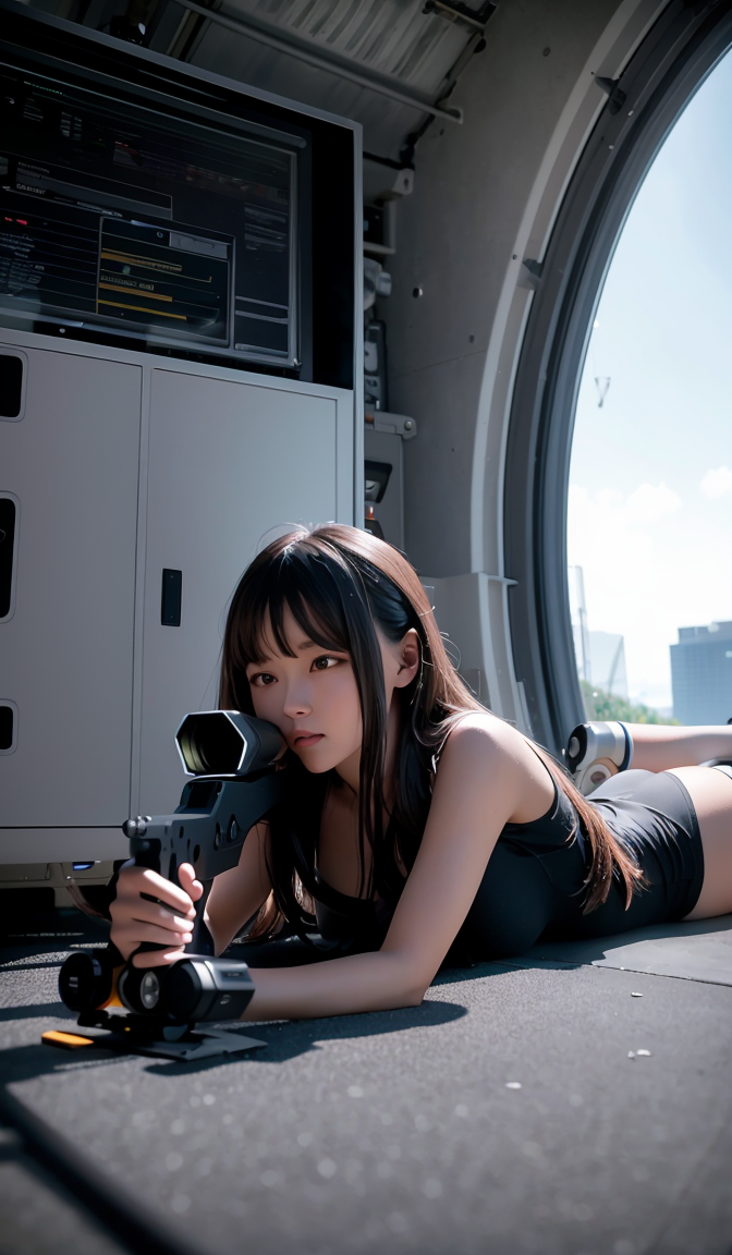 不知道在干什么的少女