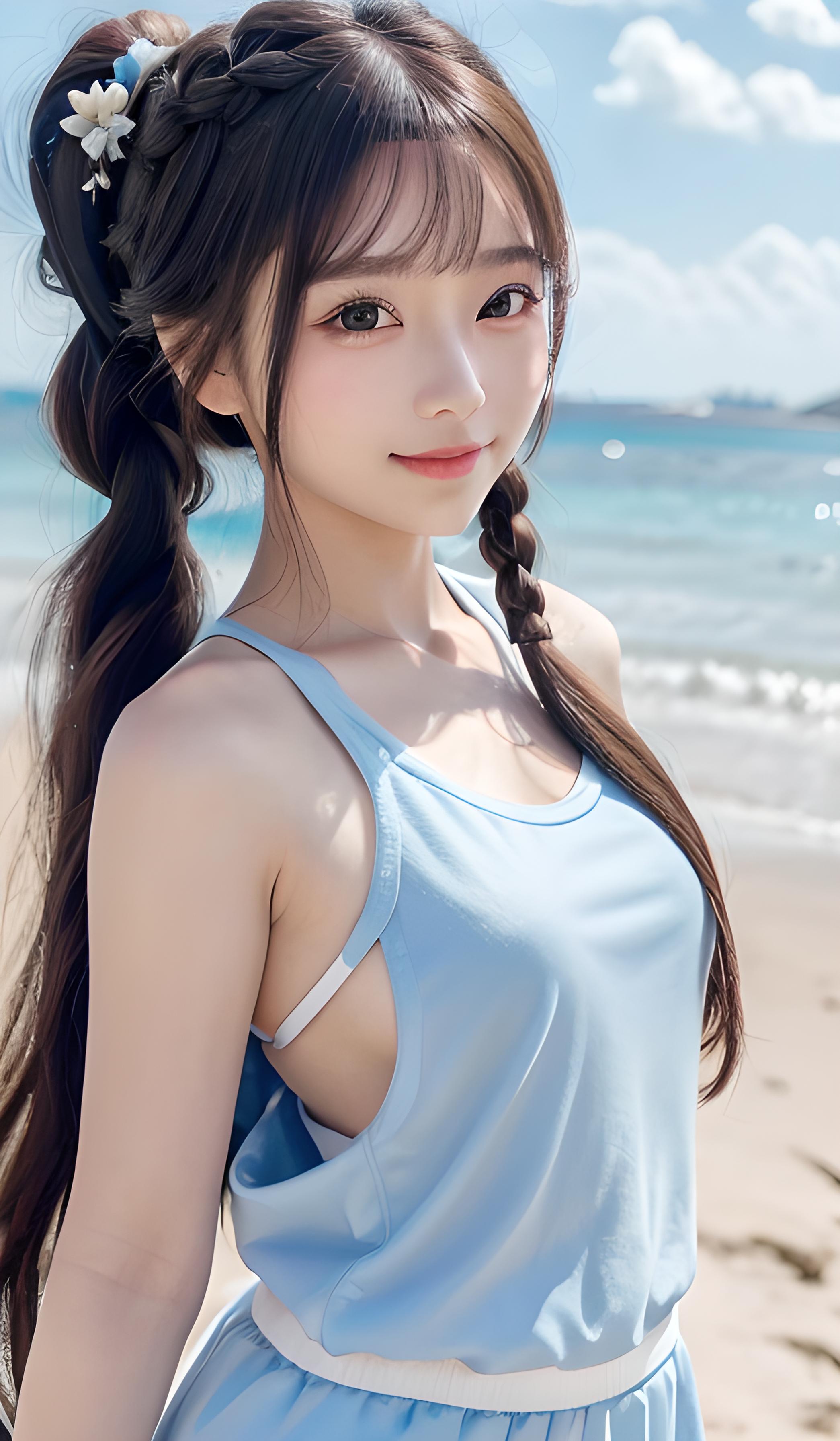 海边美女