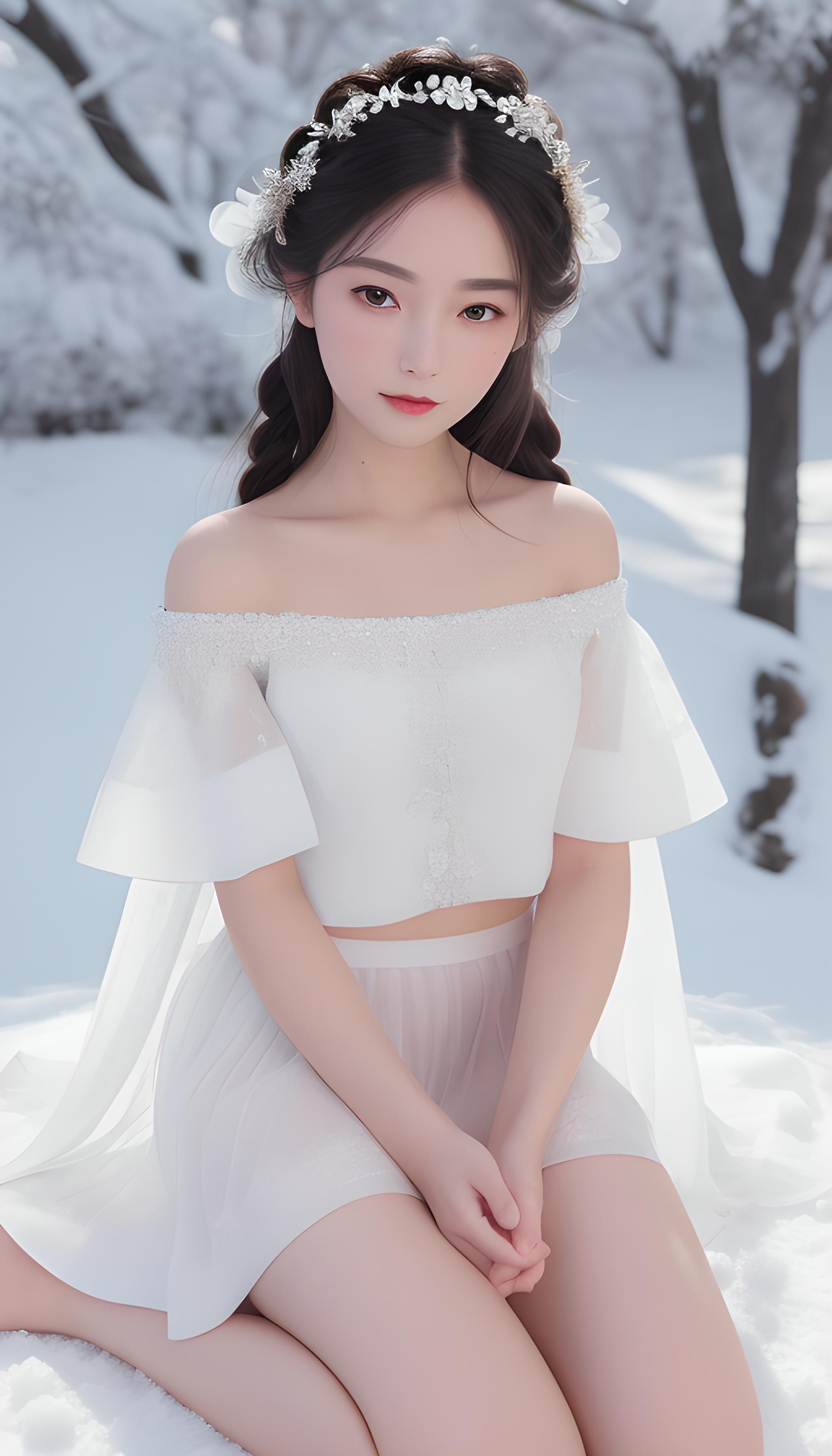 雪地少女