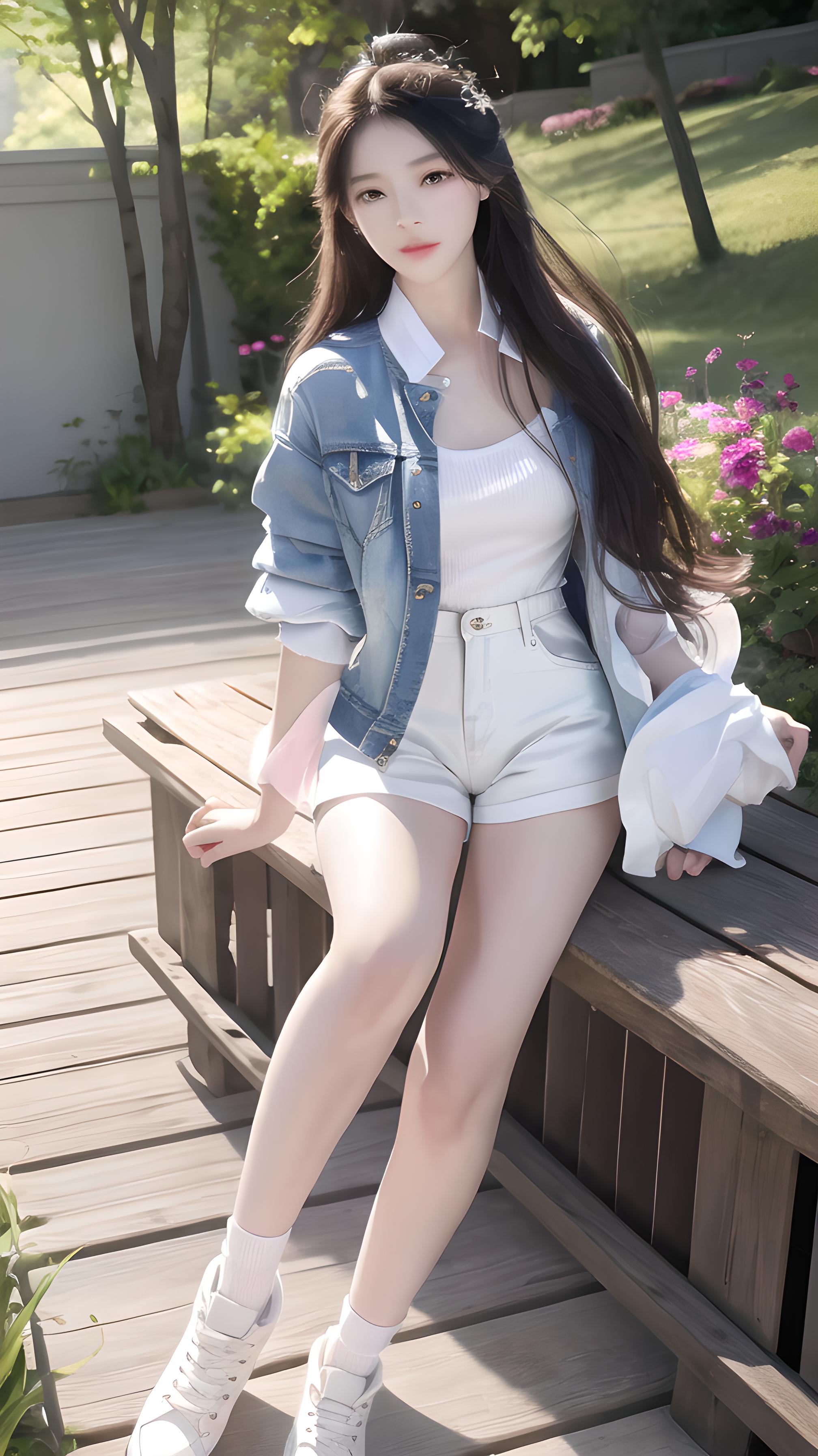 树林里的美女