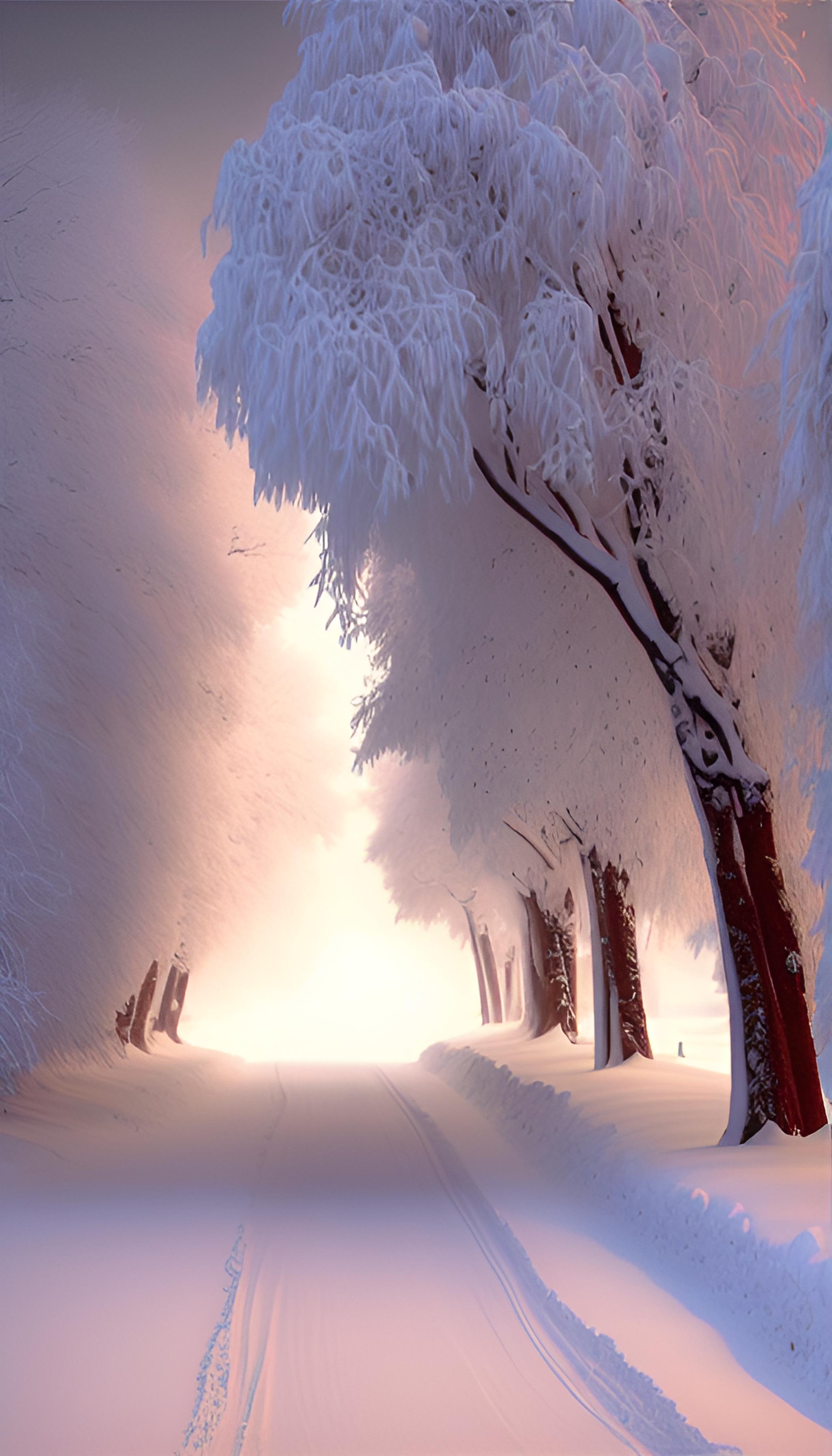 好美的雪景