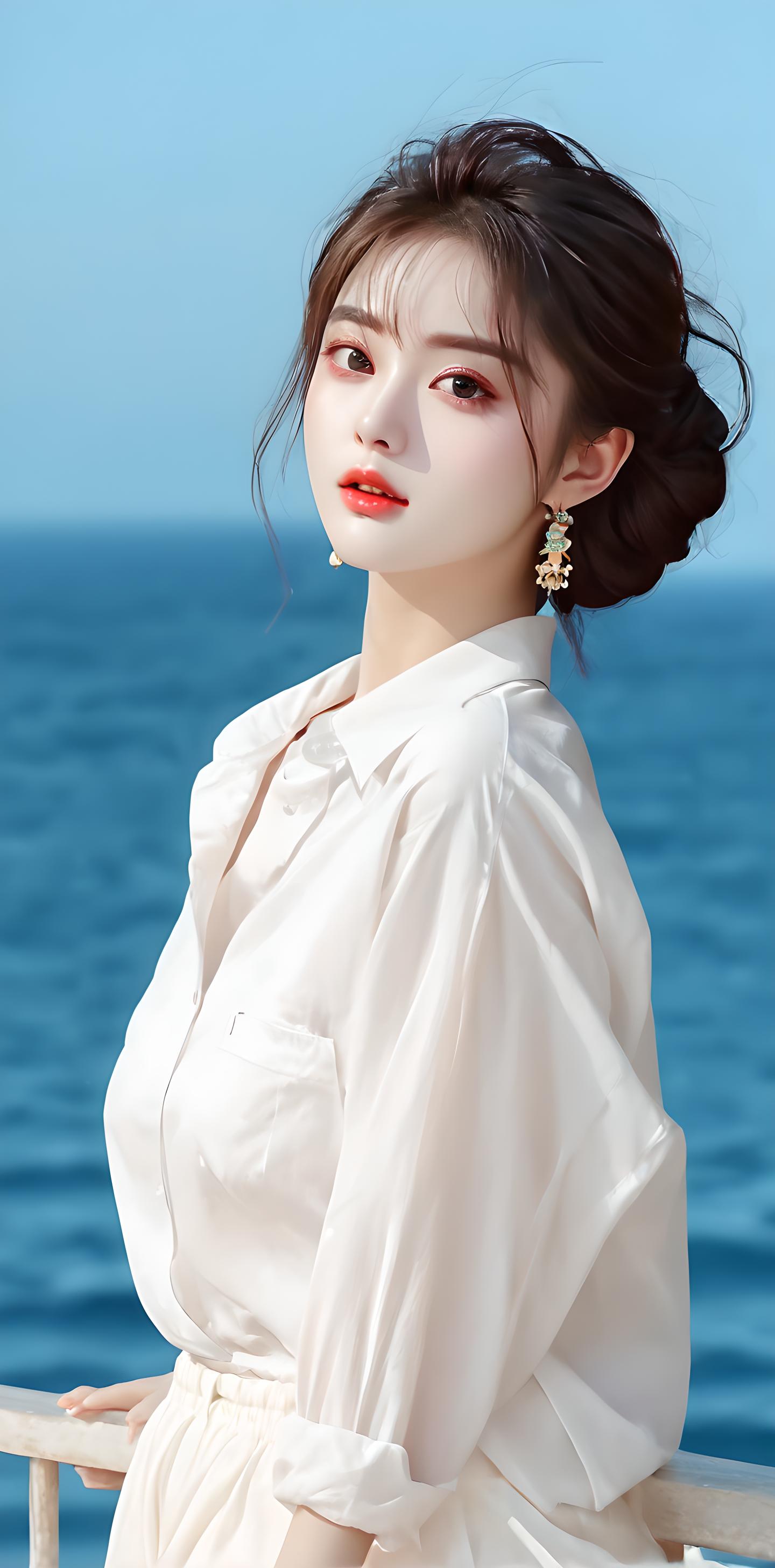 海边美女