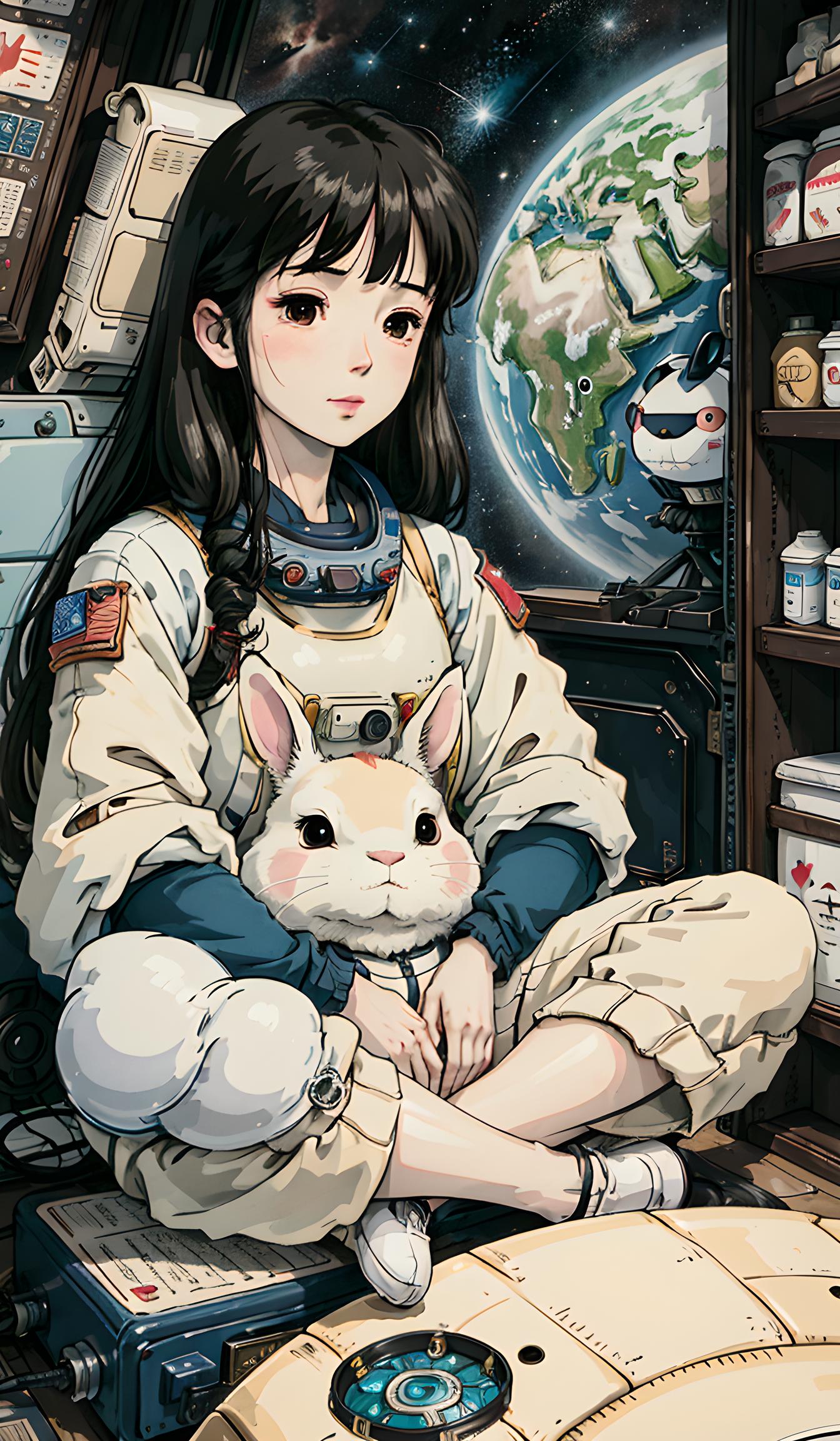 宇宙少女和兔子