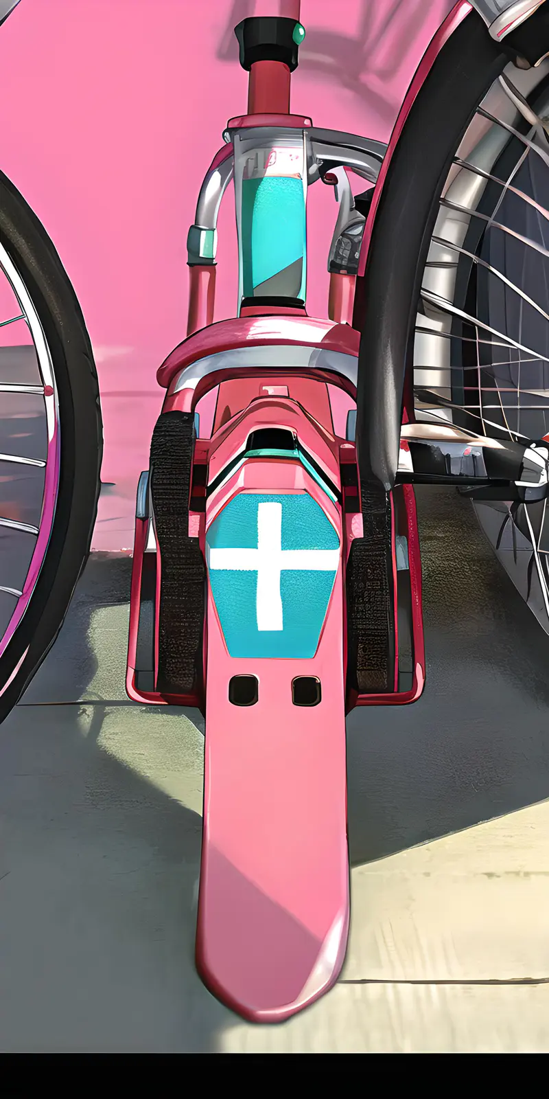 粉红自行车