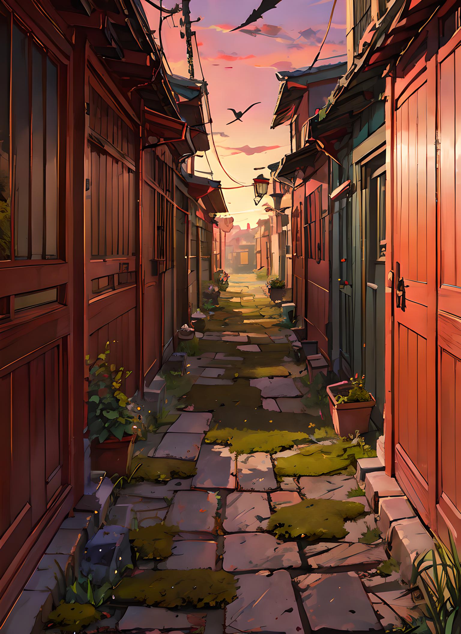 黄昏🌆小巷