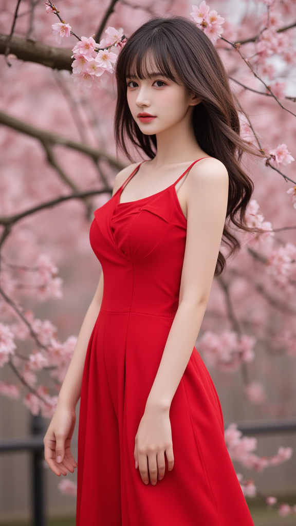 吊带裙女孩