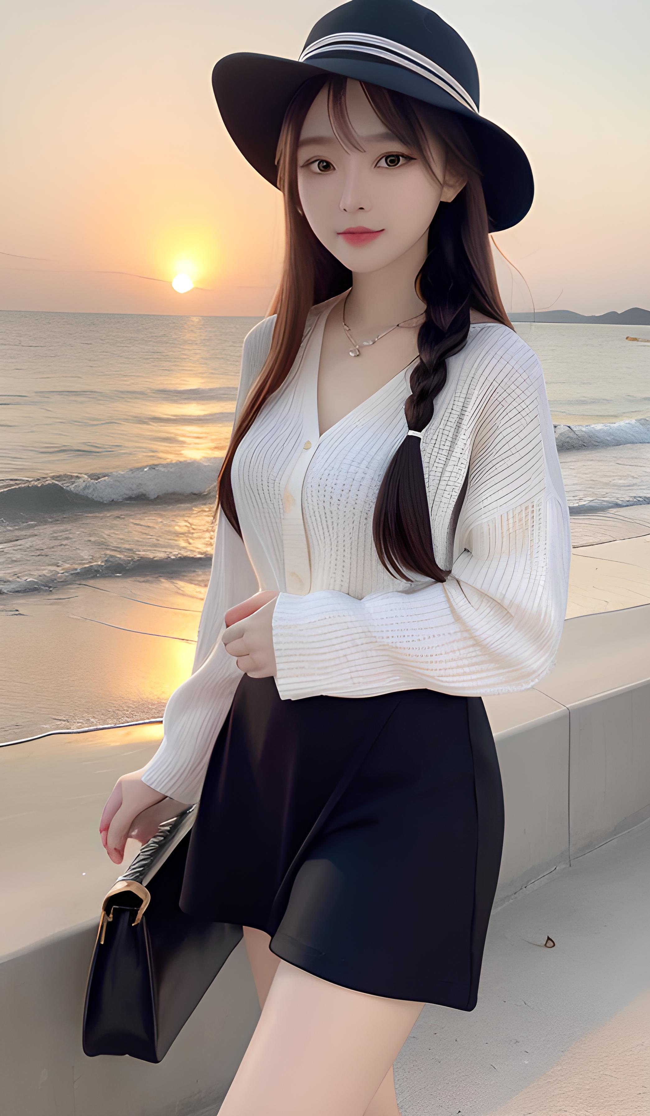 海边美女