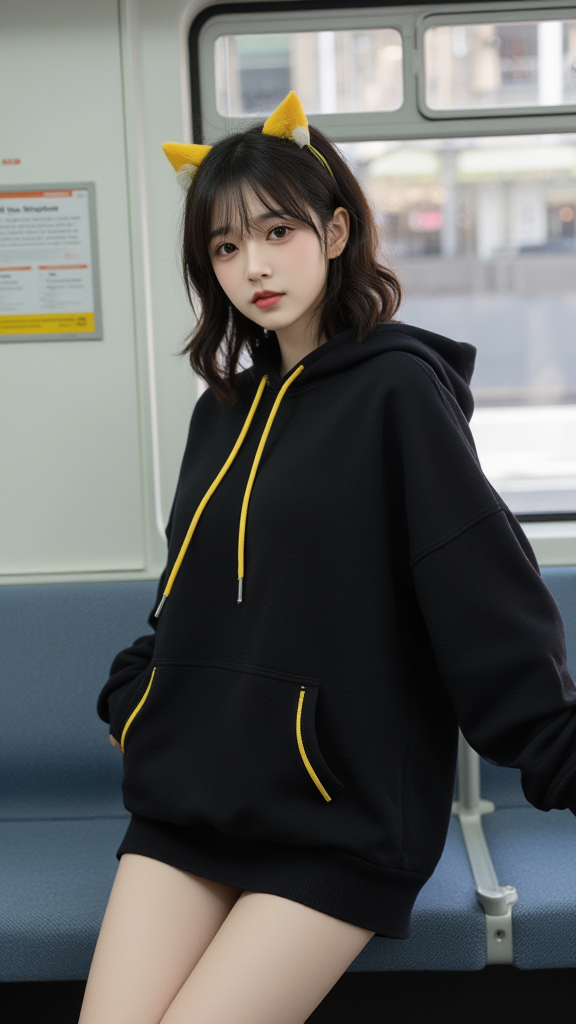 连帽卫衣女孩