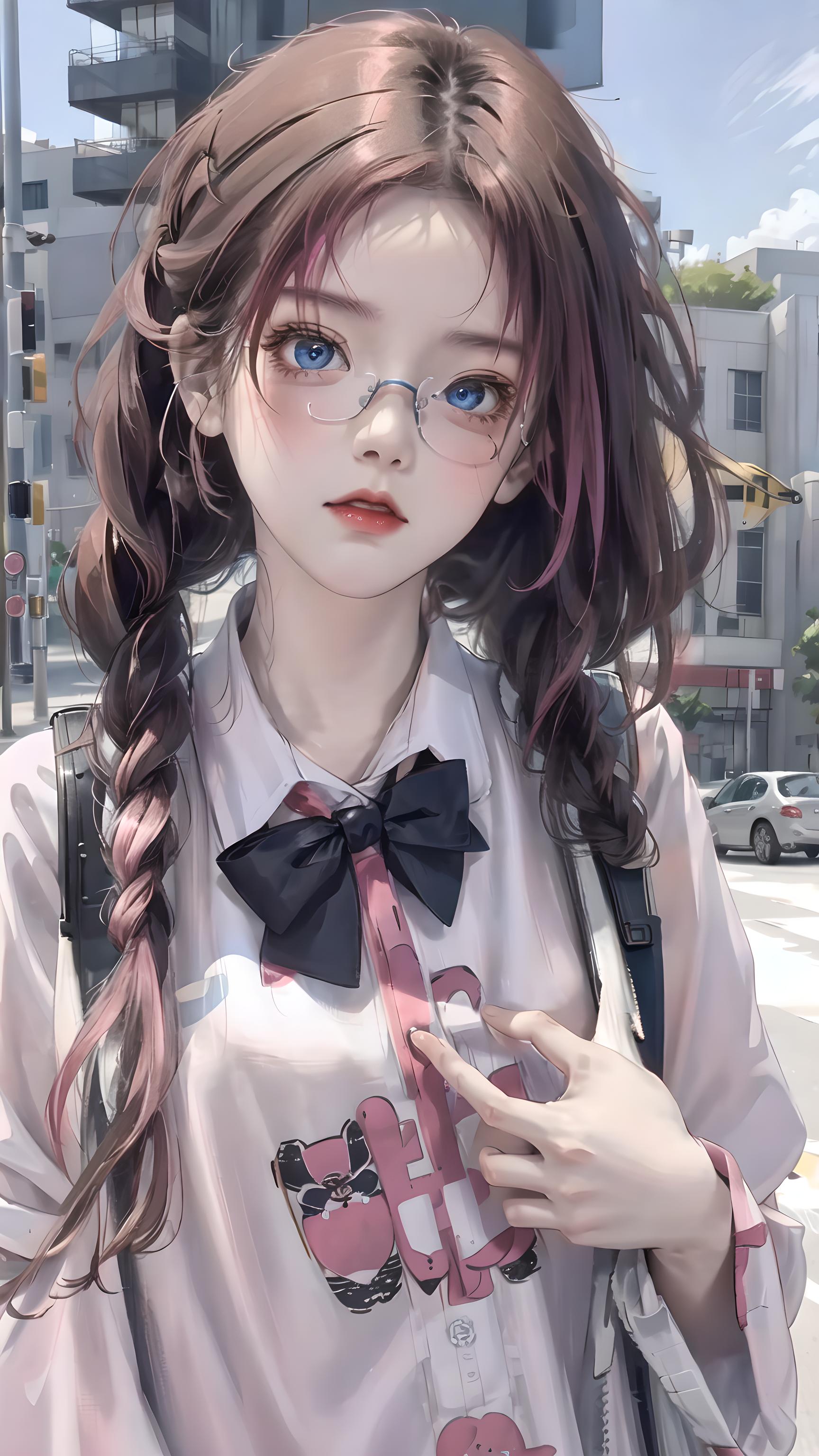 粉色少女