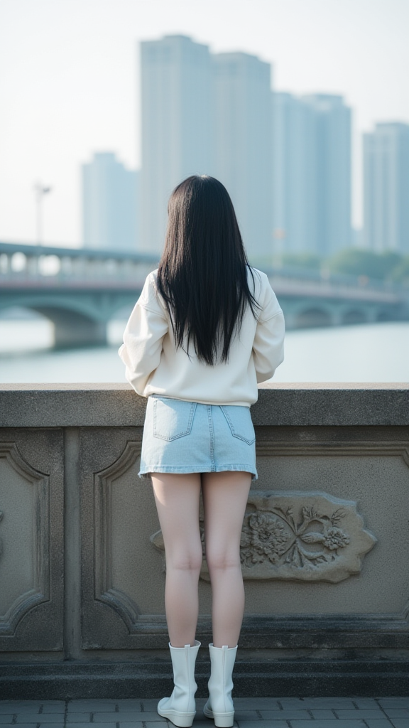 大长腿背影美女