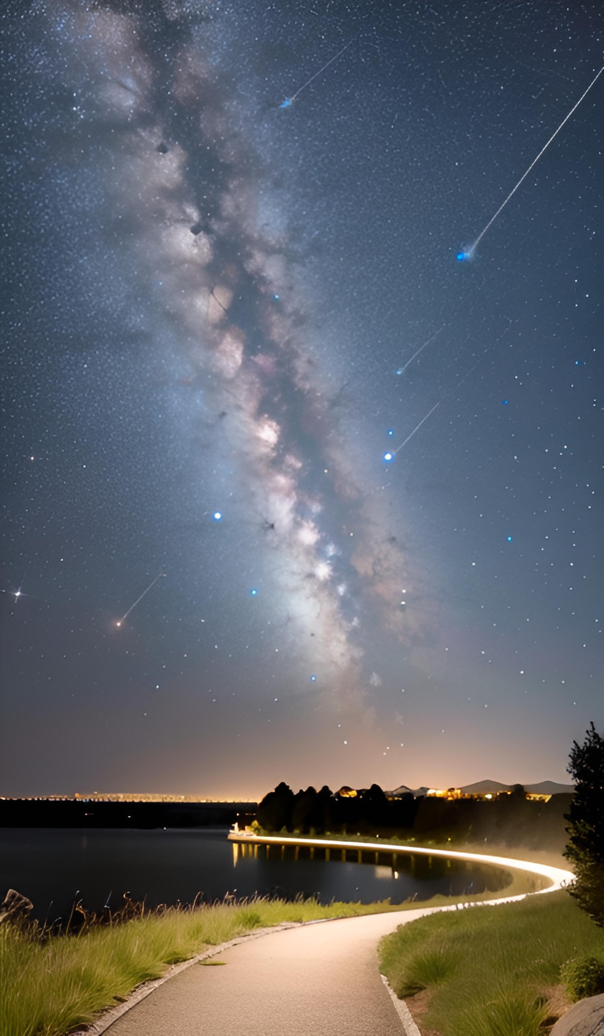 夜空中的流星