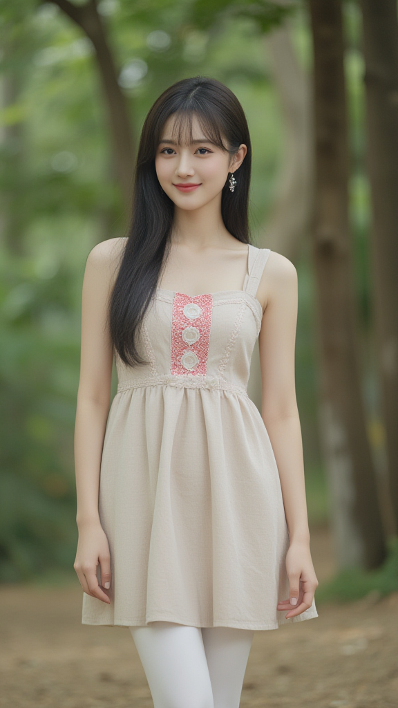 树林里的女孩