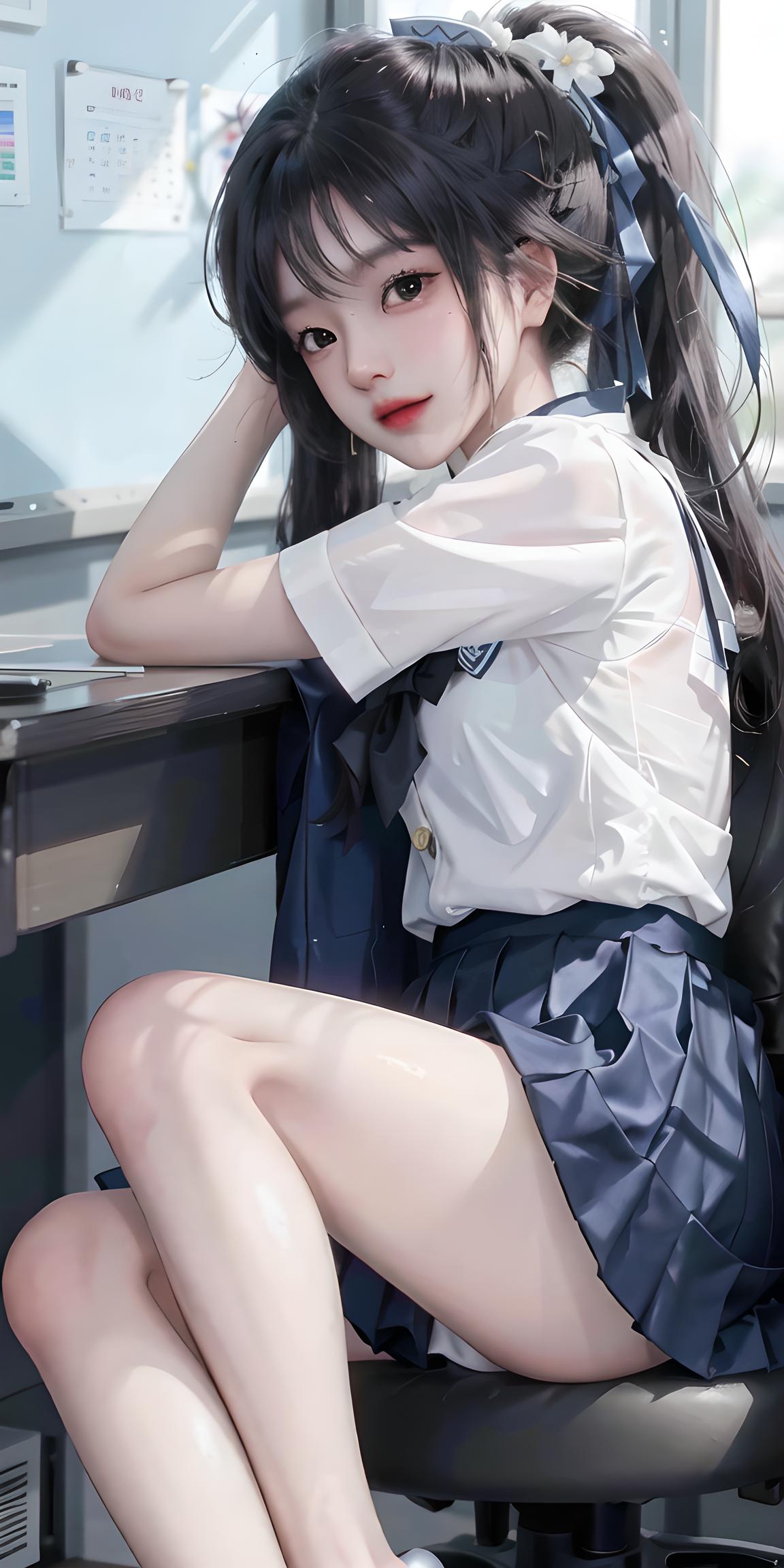 水手服少女