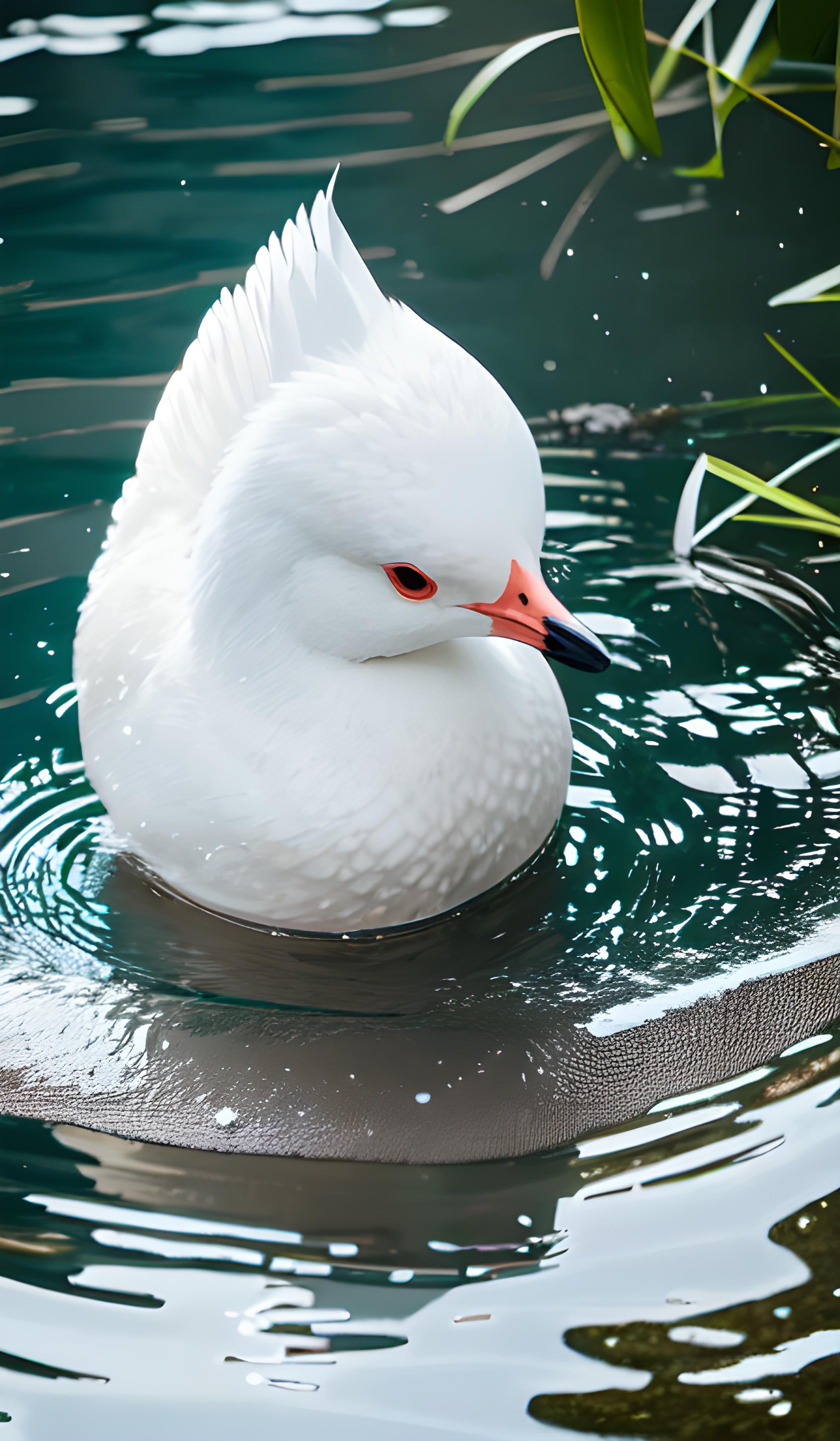 小鸟戏水