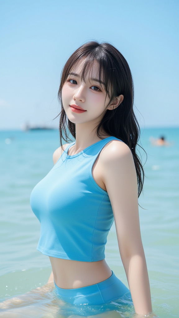 海水里的女孩