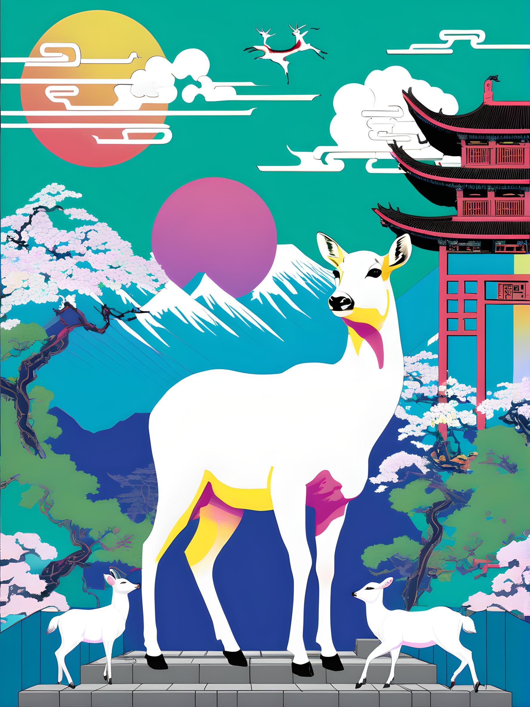 白鹿过庭