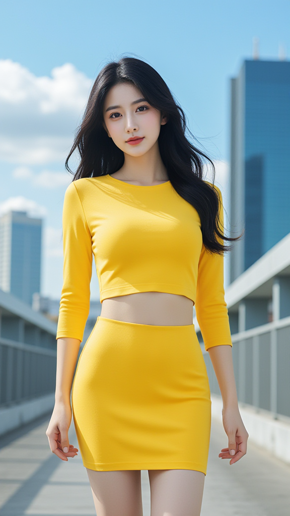 大桥上的女孩