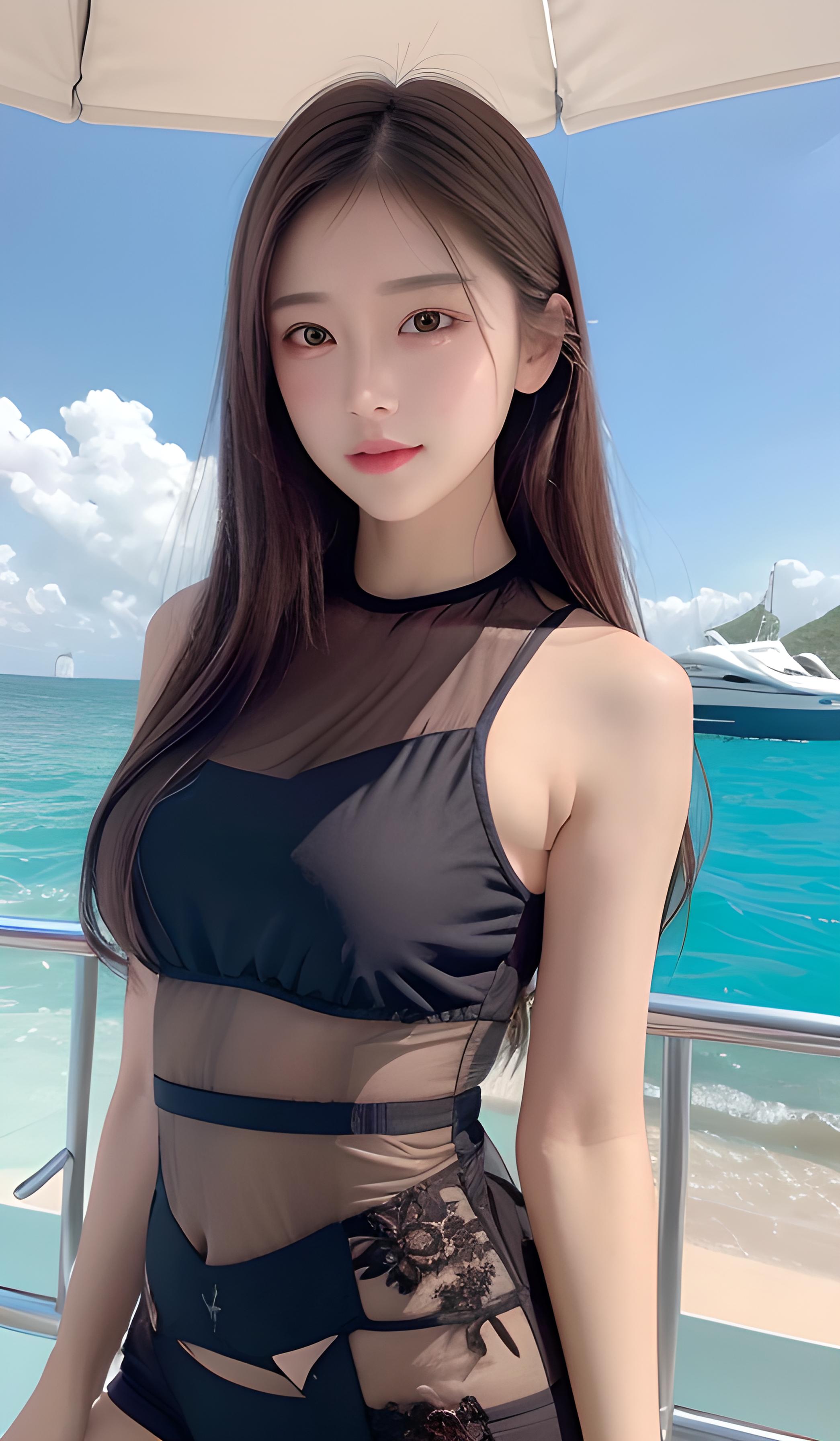 海边美女