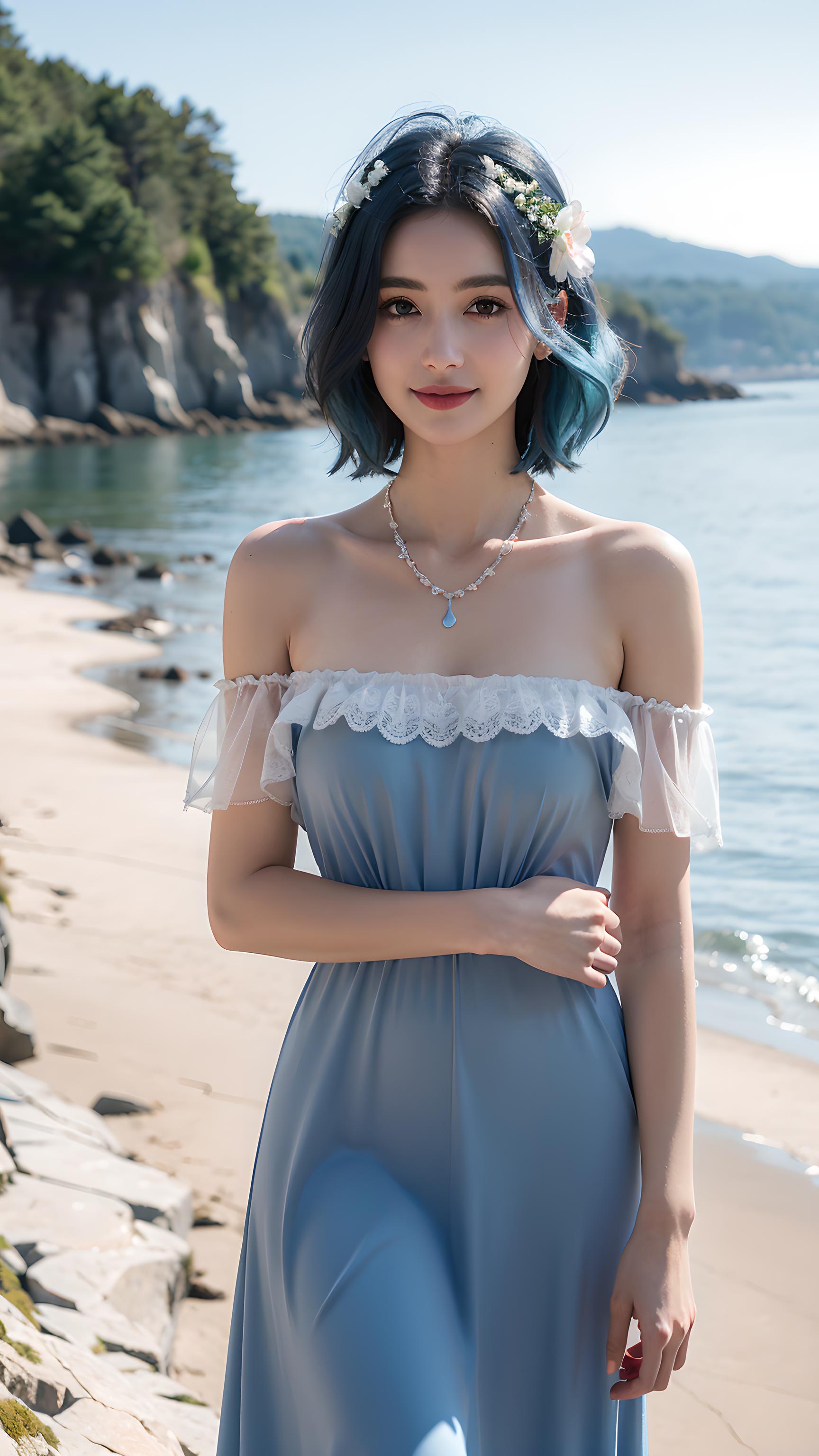 海边美女