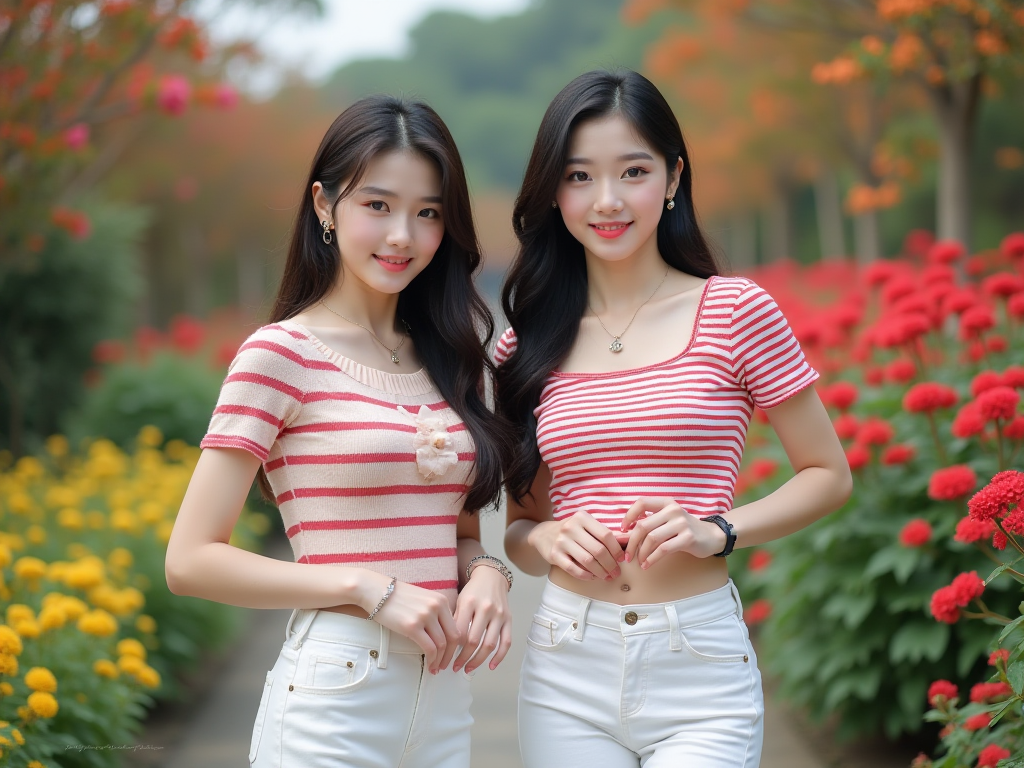 花丛中