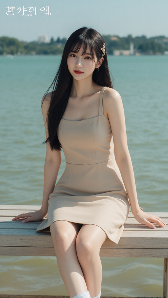 河边女孩