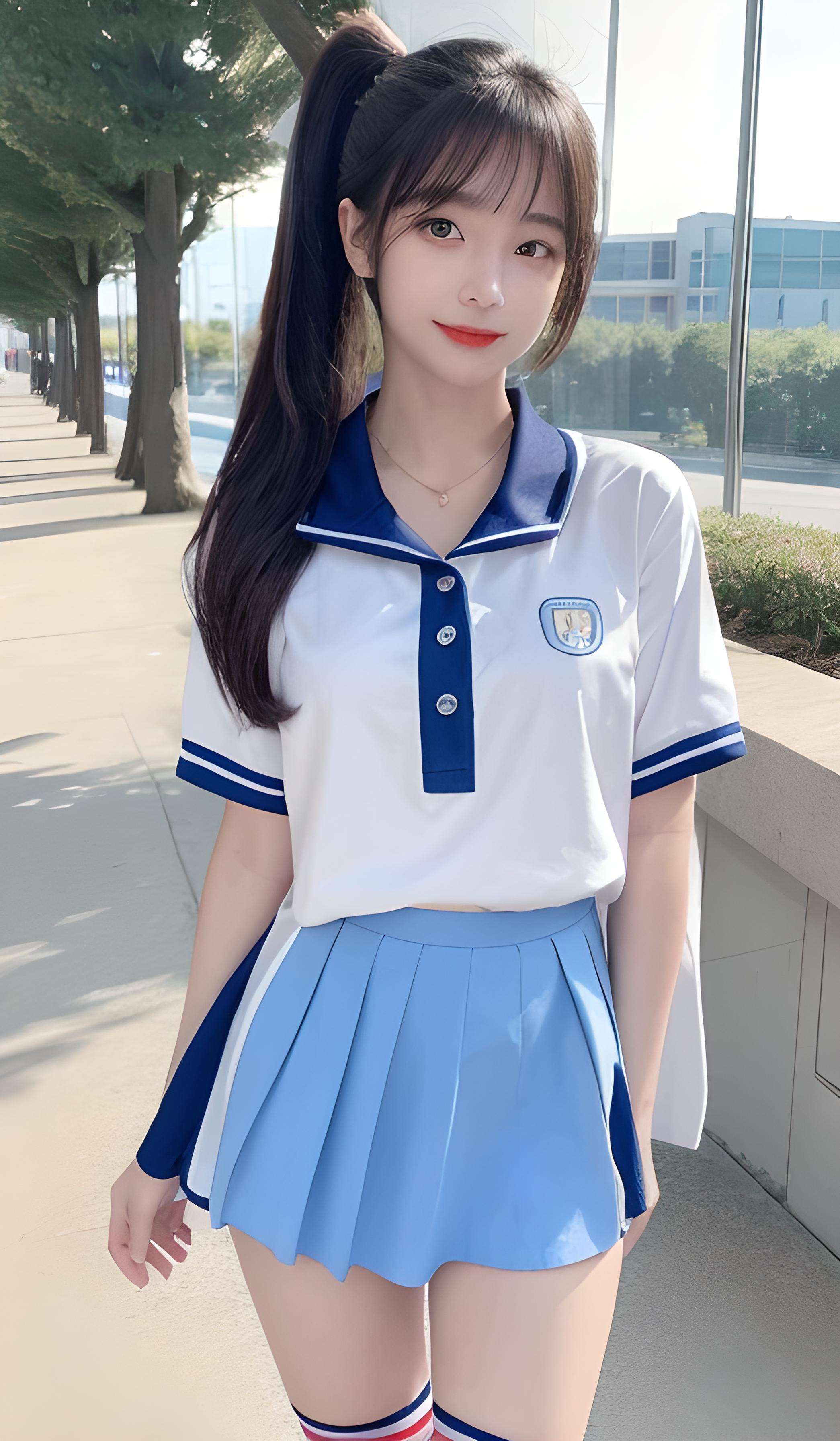 校服美女