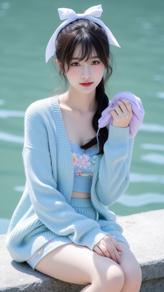 河边女孩