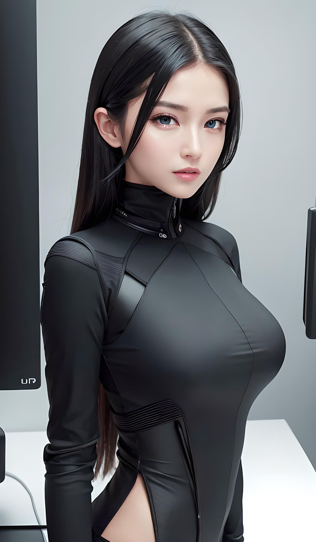 黑衣美女