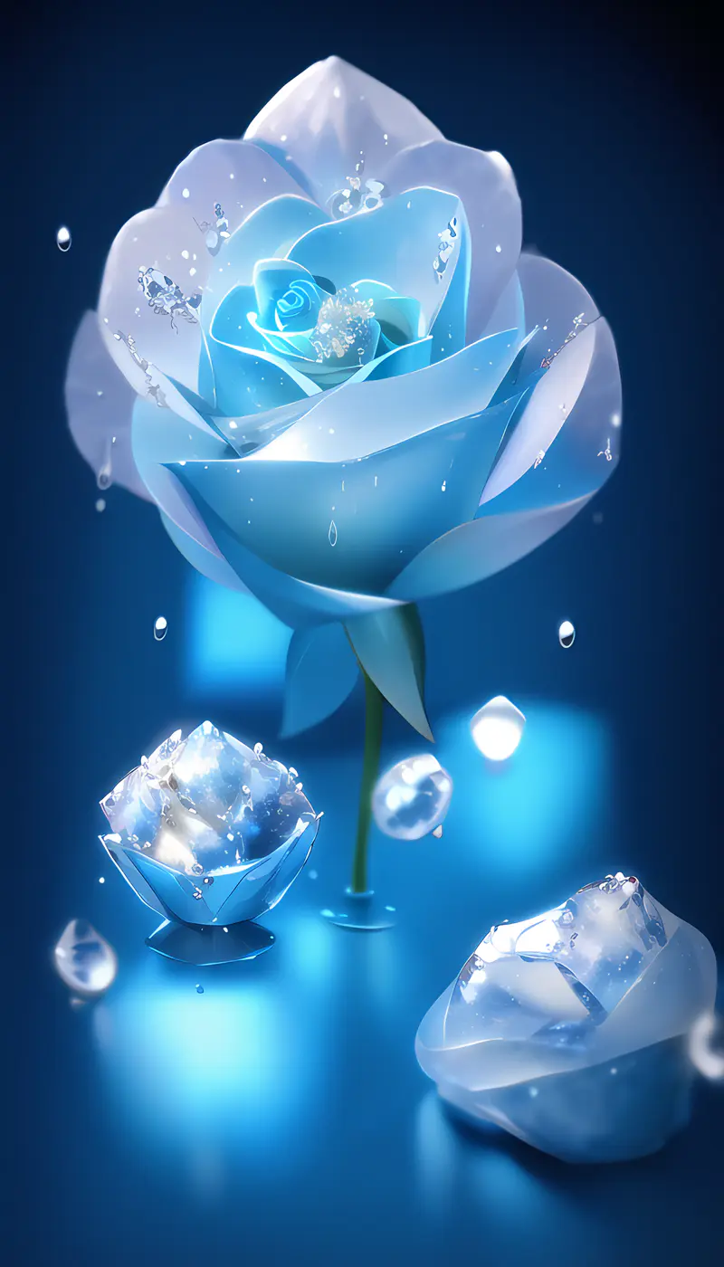 冰蓝色玫瑰