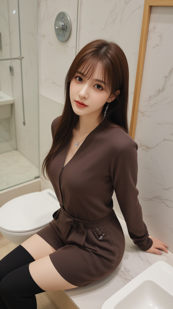 卡其色套装女孩