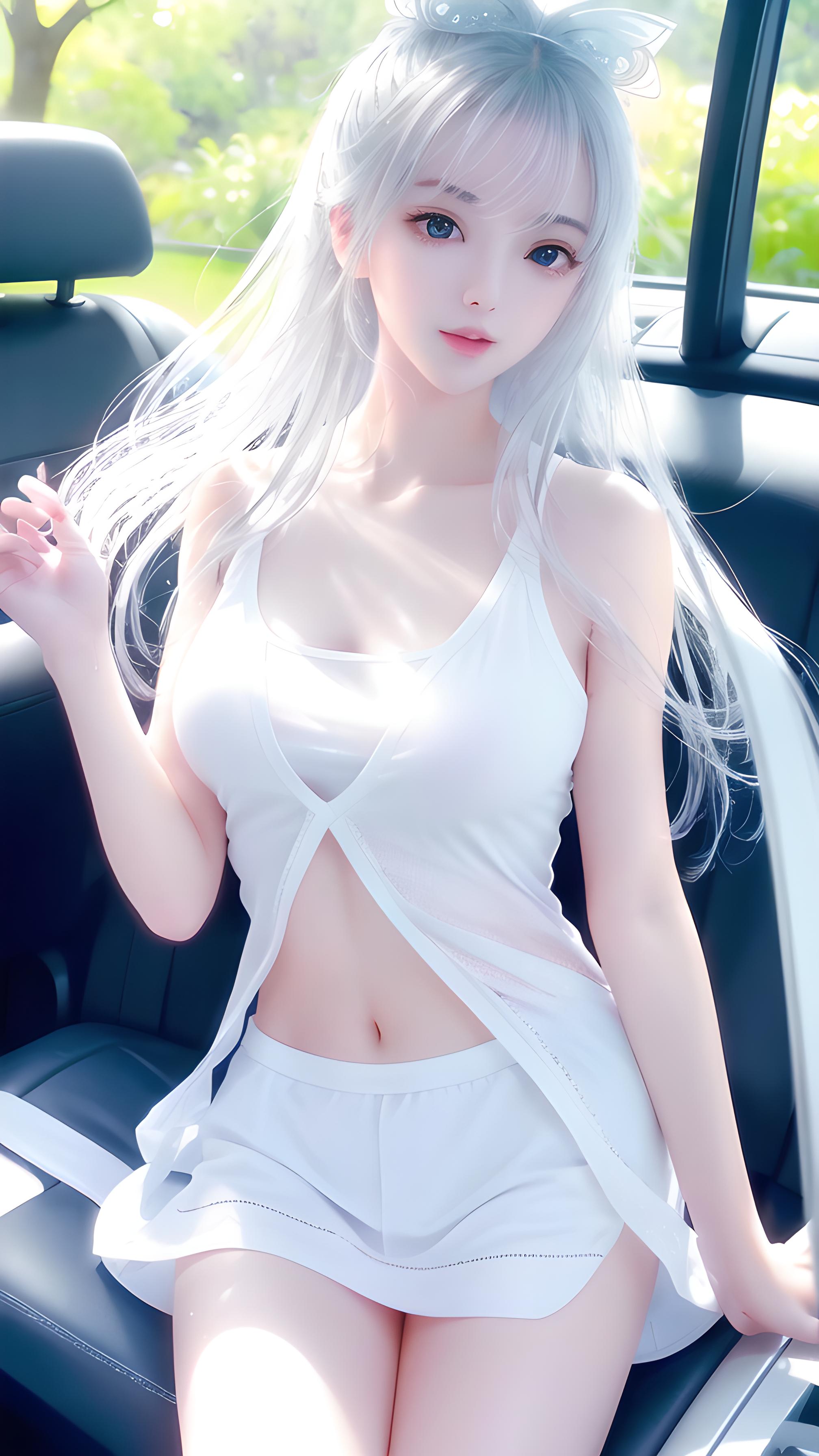 白毛少女