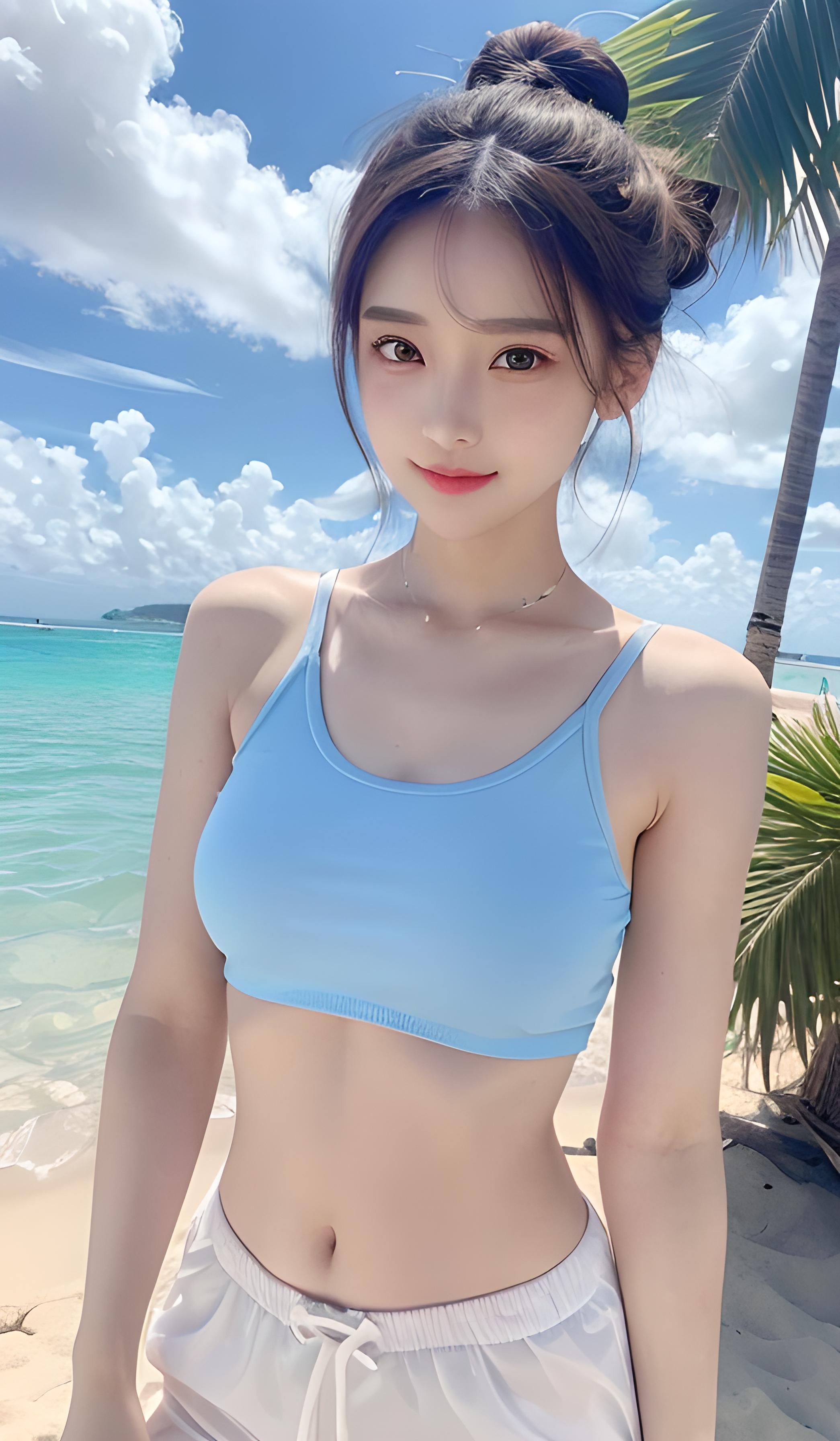 海边小姐姐