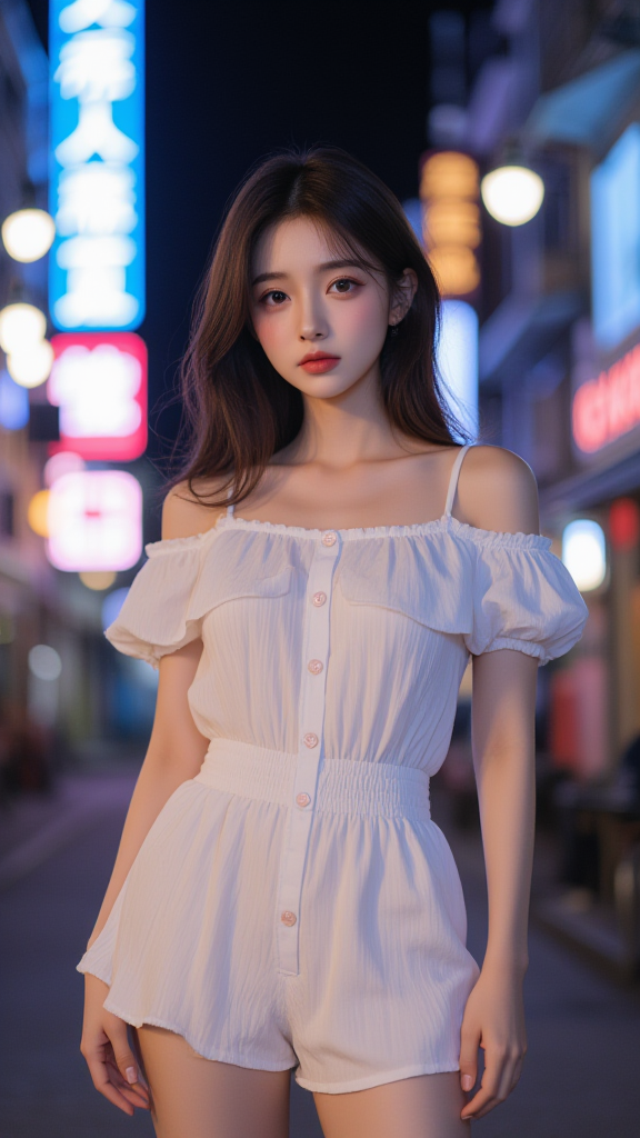 吊带裙女孩