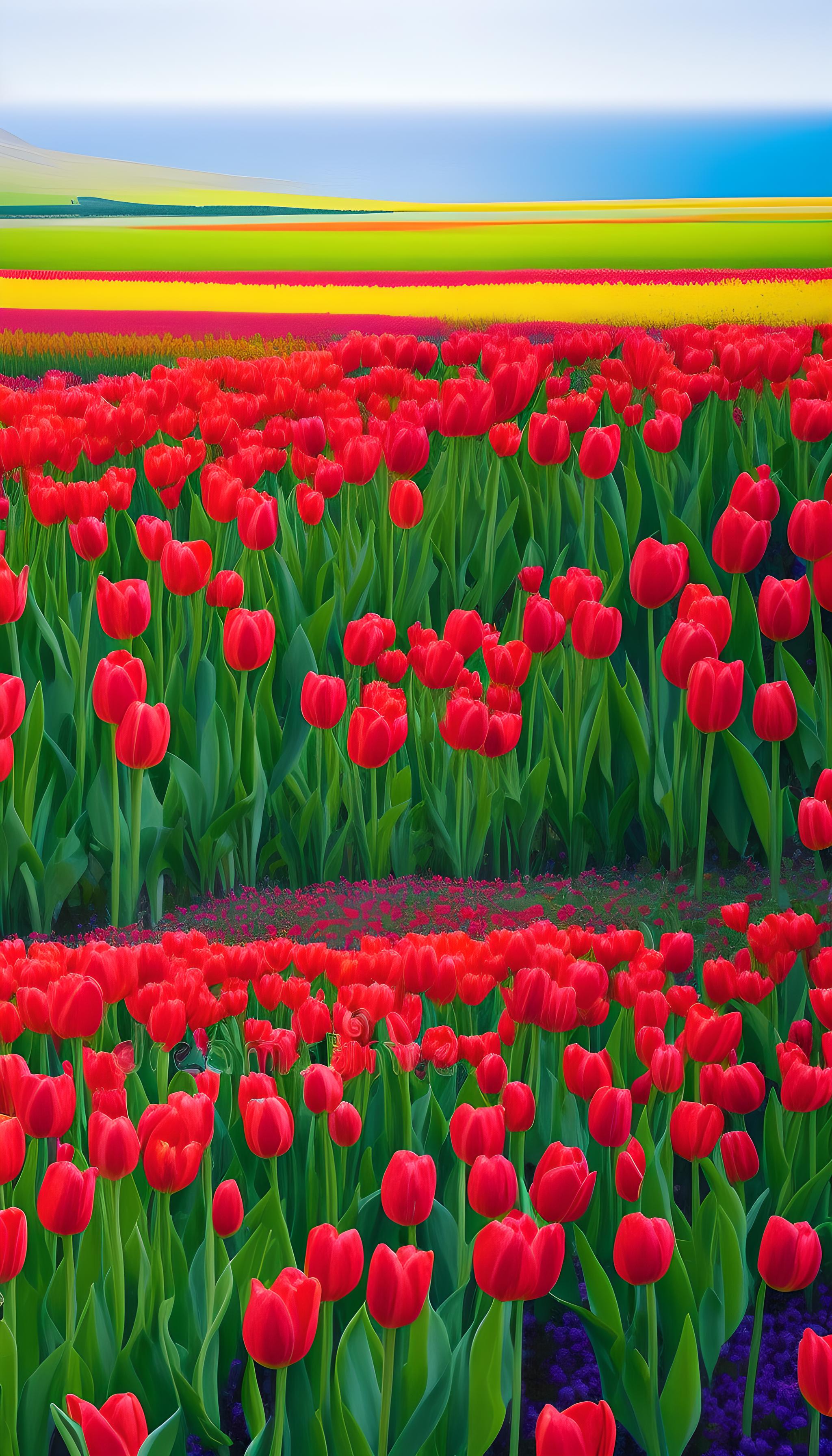 郁金香花海