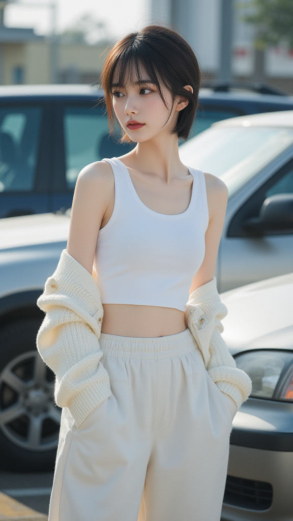 短发女孩