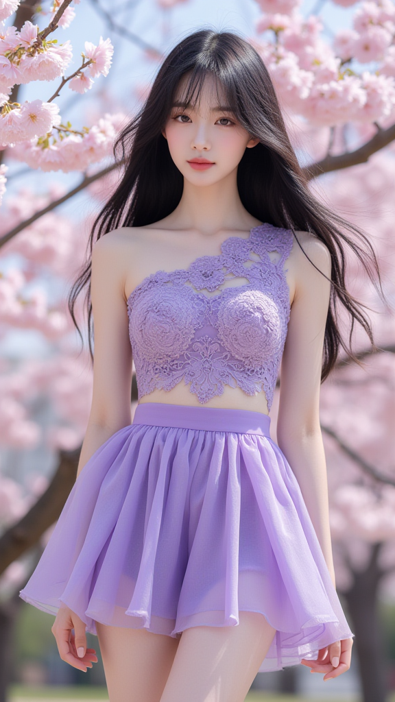 蕾丝裙女孩