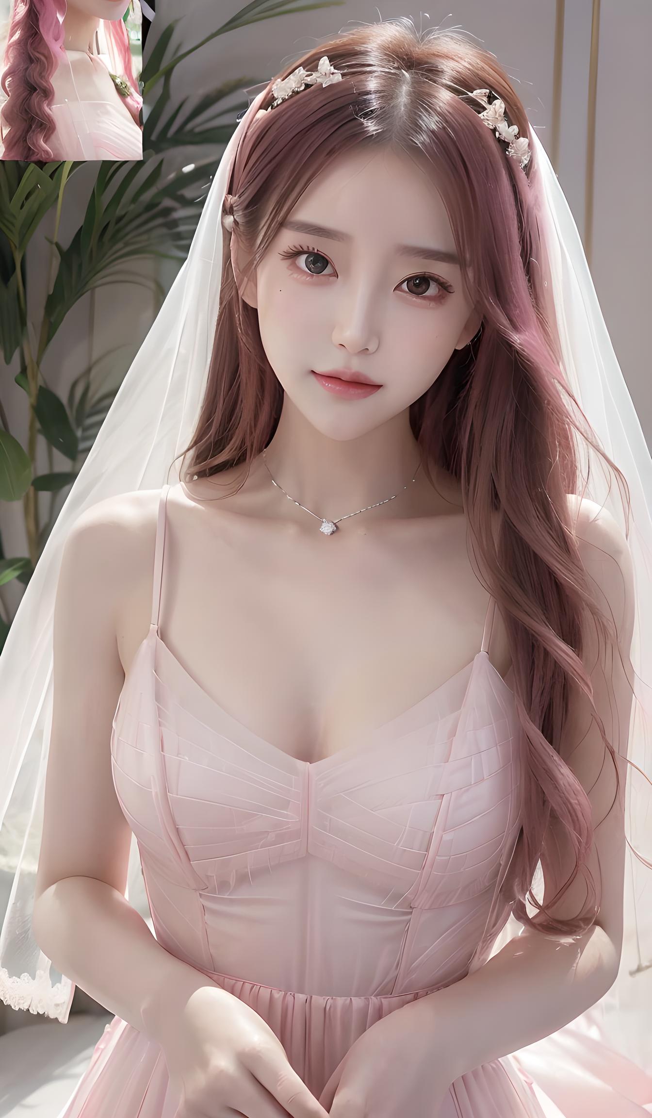 粉色新娘